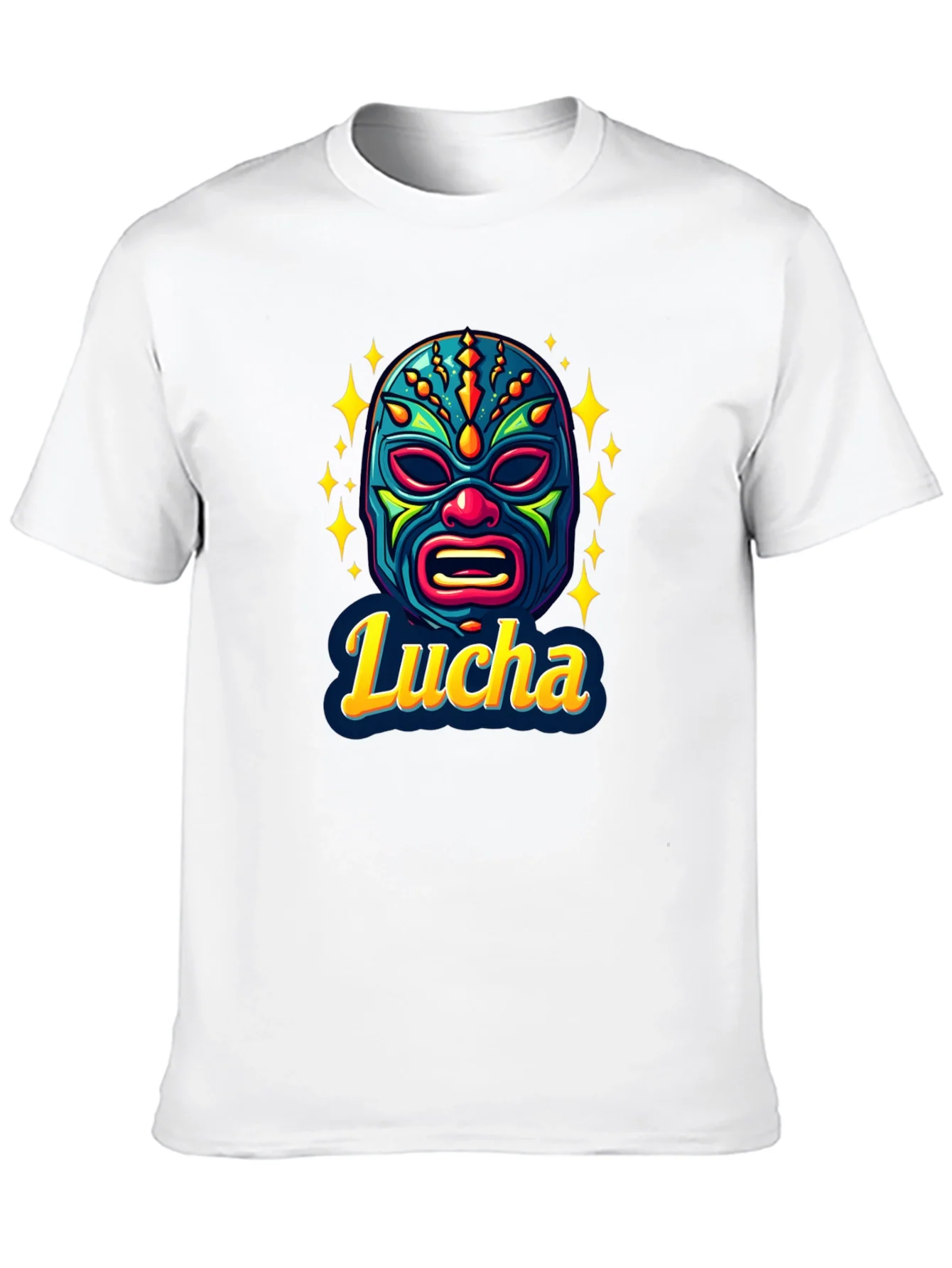 Lucha Libre Mask Graphic T-Shirt