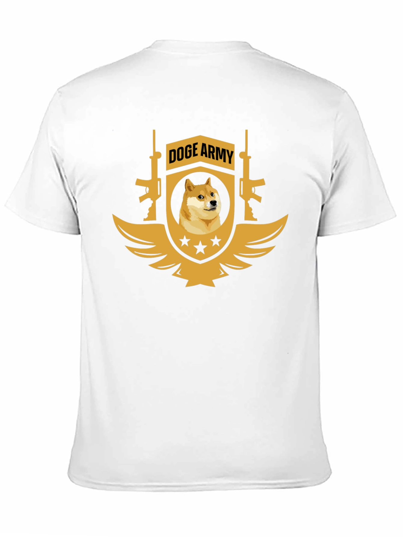 Doge Army Black T-Shirt - Meme Apparel