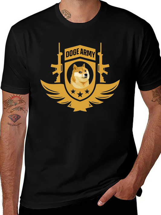 Doge Army Black T-Shirt - Meme Apparel