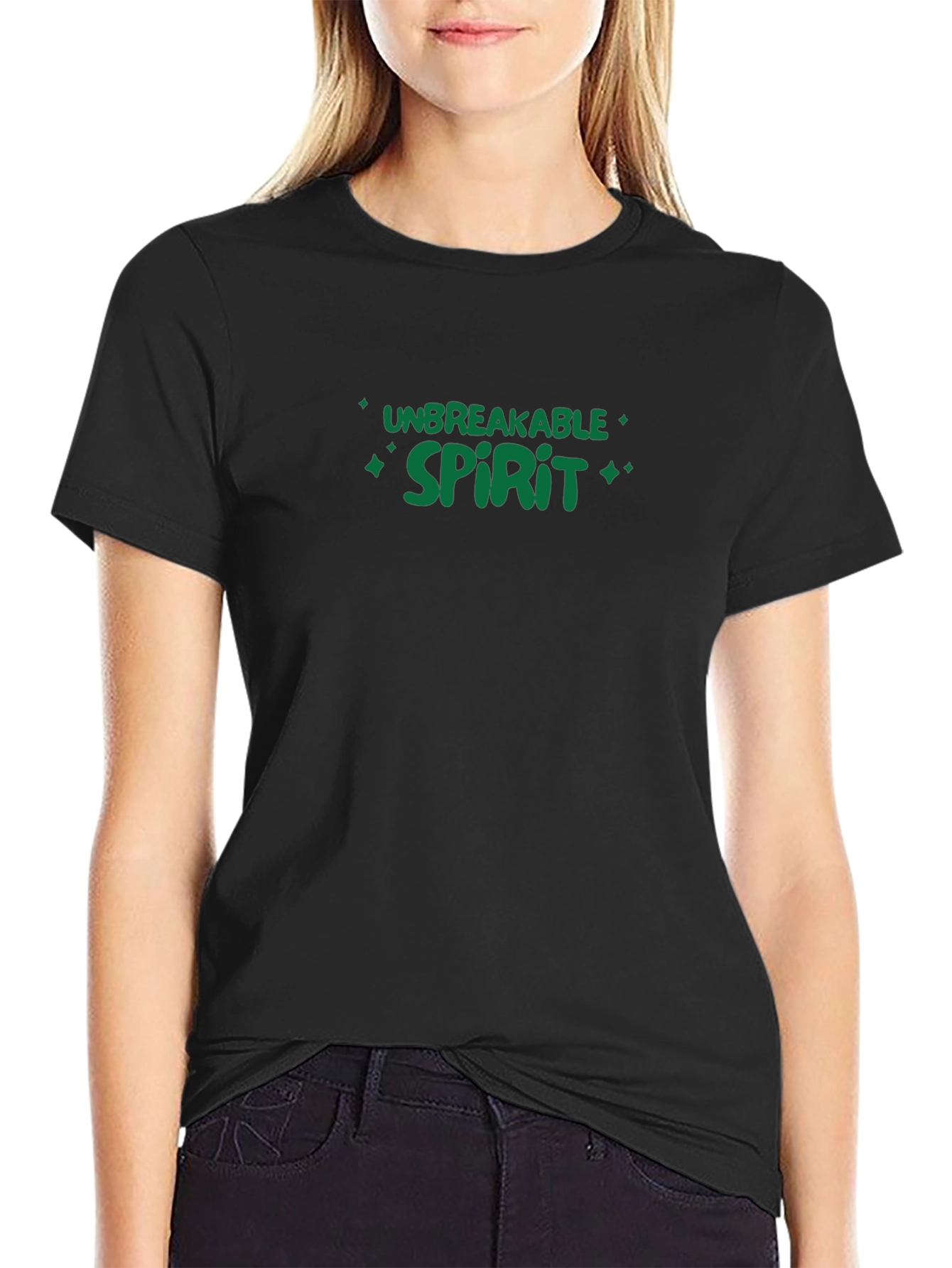 Unbreakable Spirit Black Graphic Tee