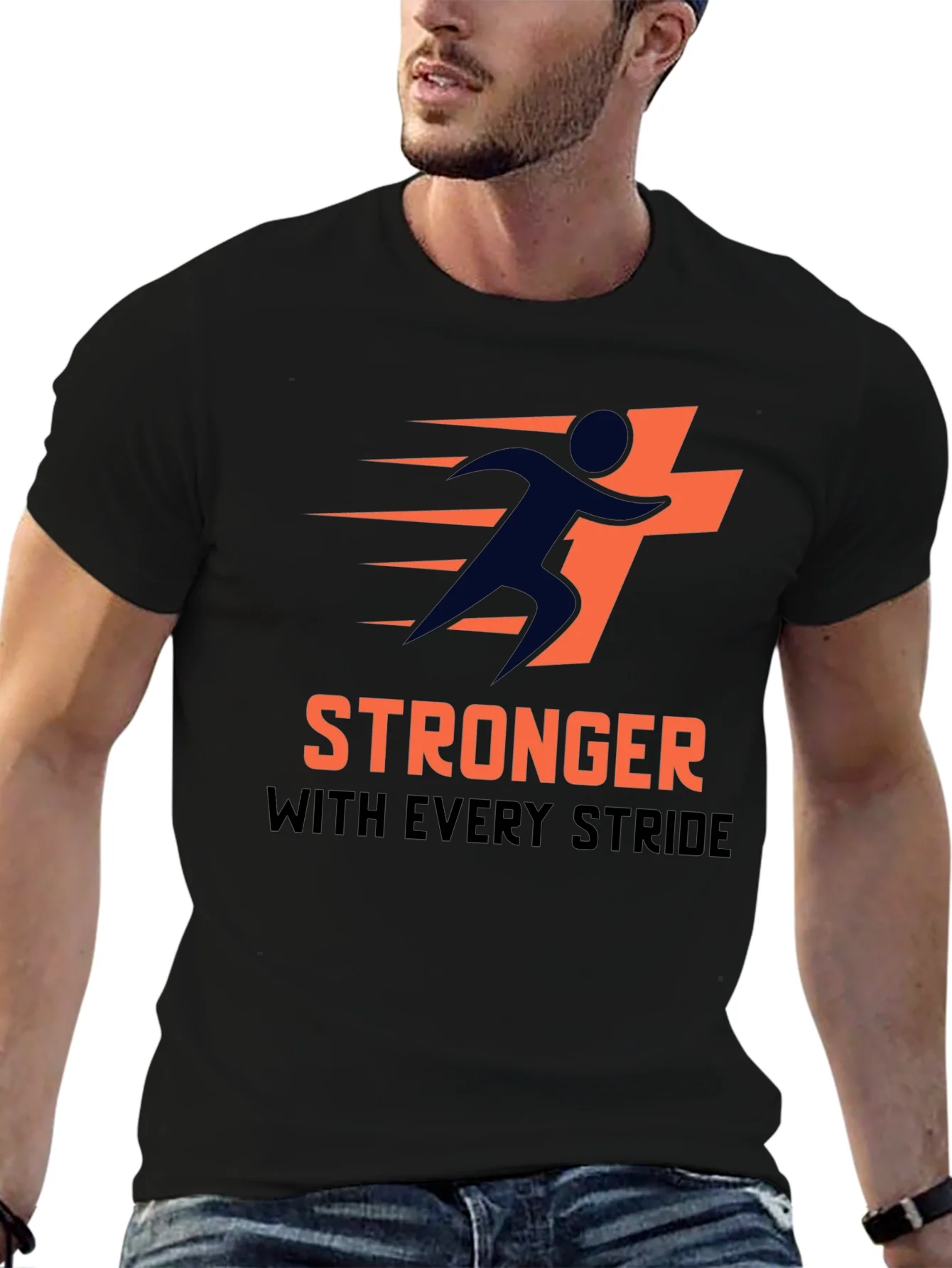 Stronger With Every Stride Graphic Tee