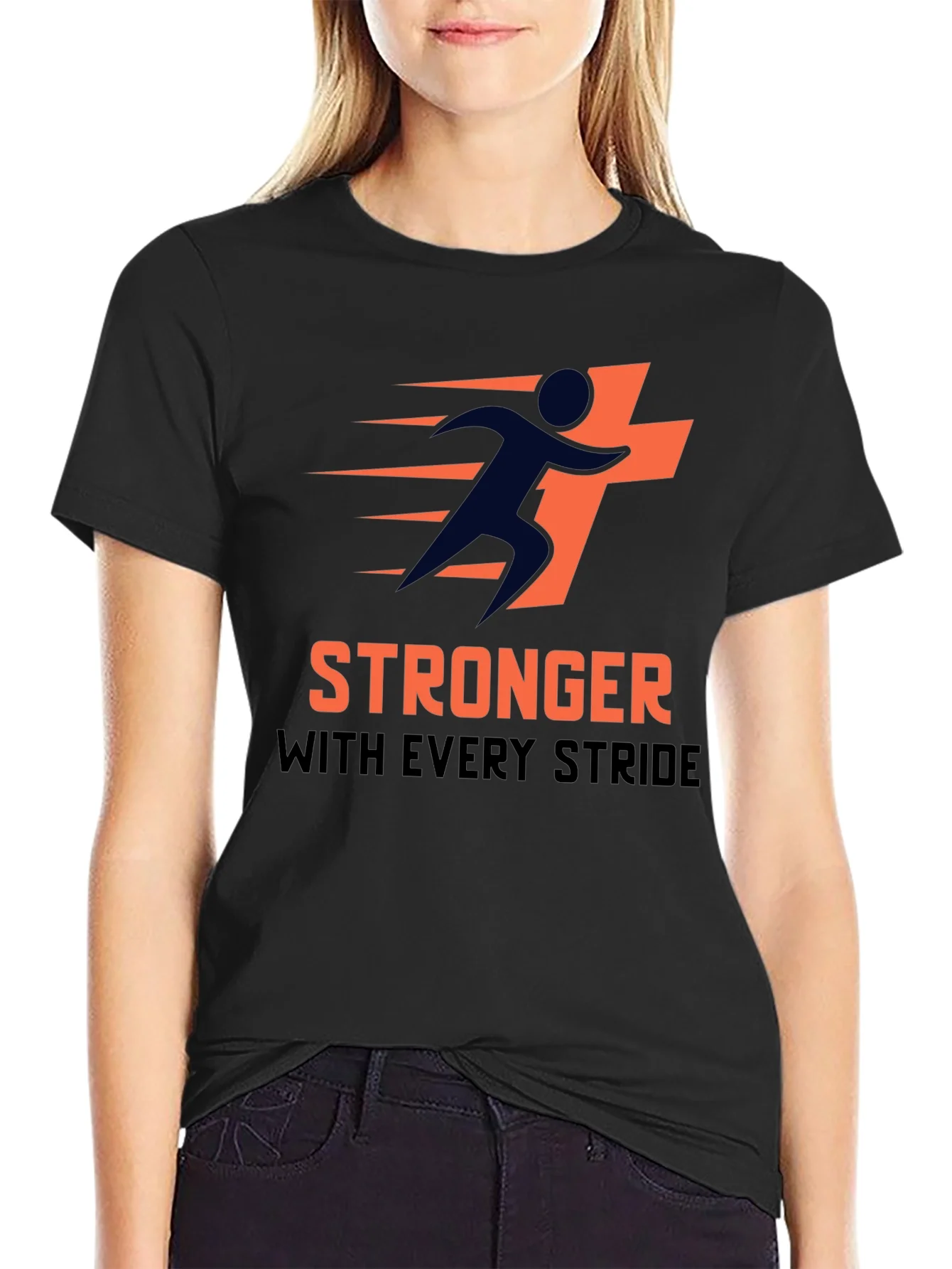 Stronger With Every Stride Graphic Tee