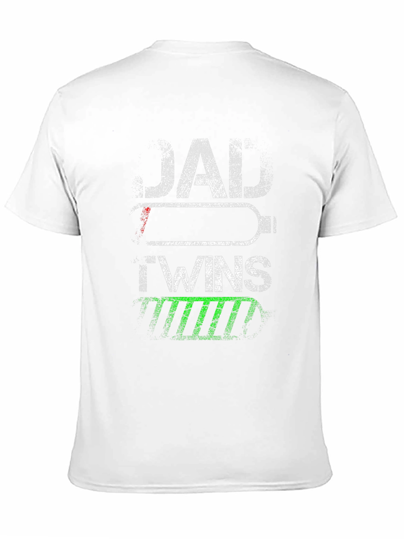 Dad of Twins T-Shirt - Battery Design