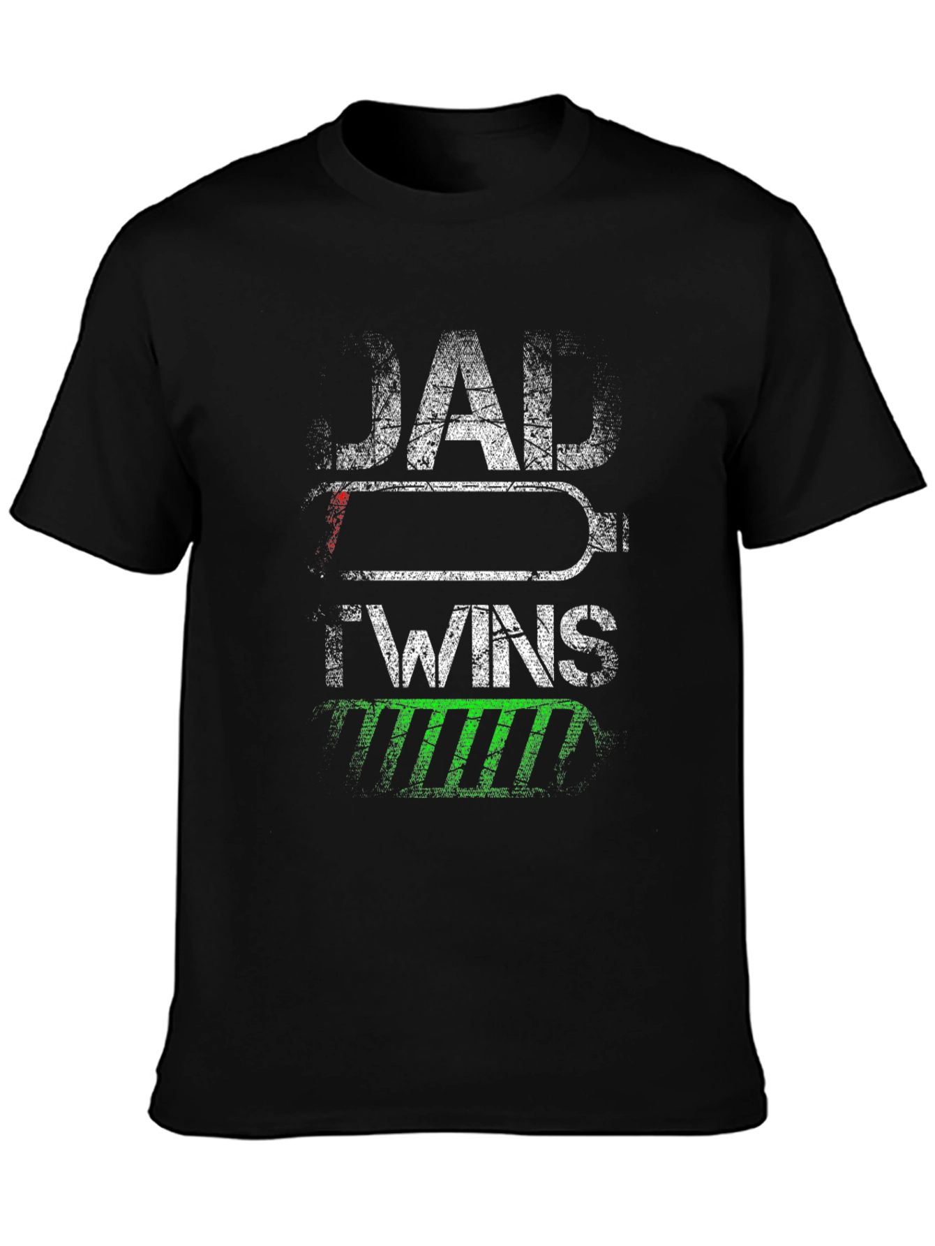 Dad of Twins T-Shirt - Battery Design