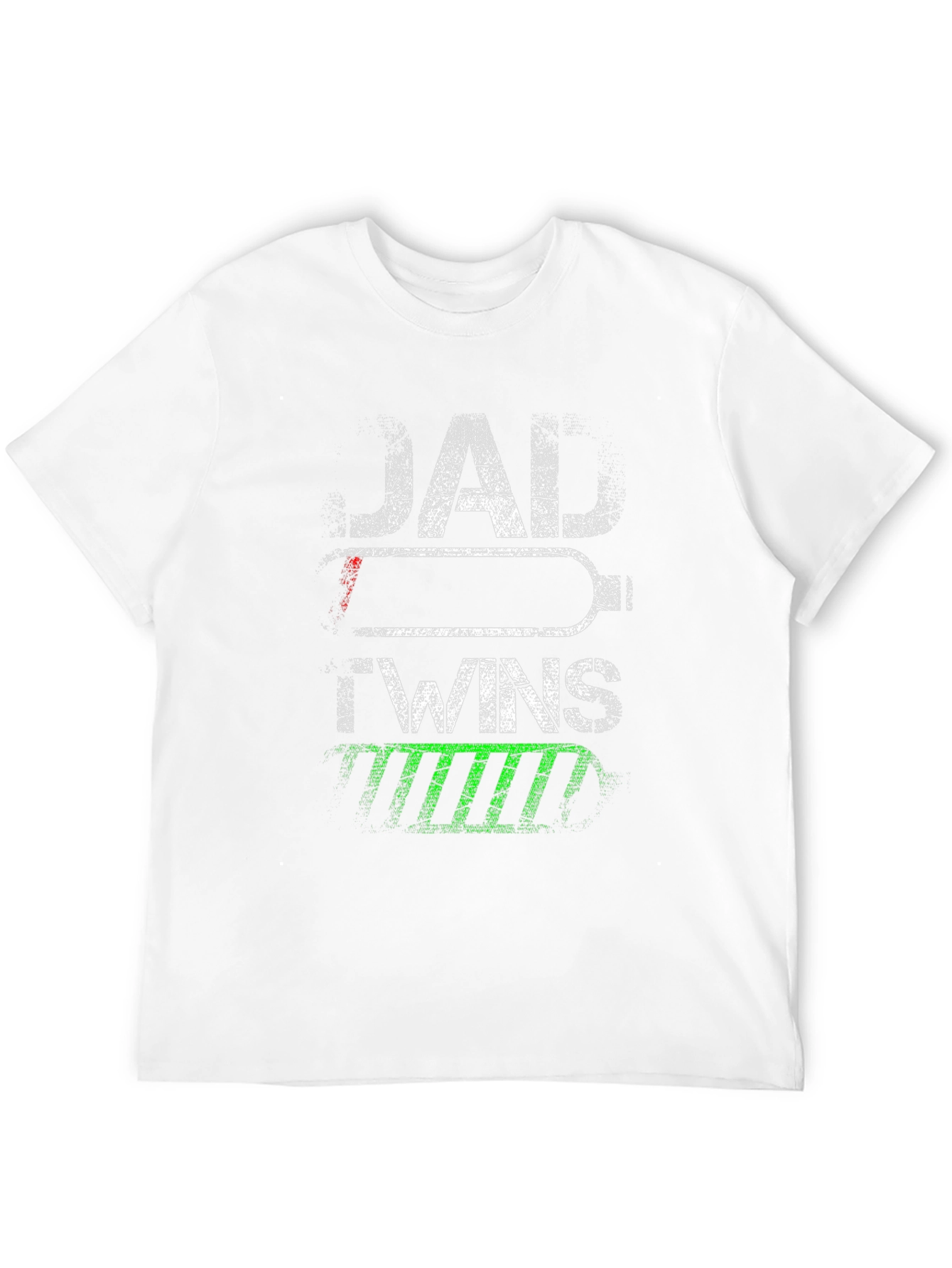 Dad of Twins T-Shirt - Battery Design