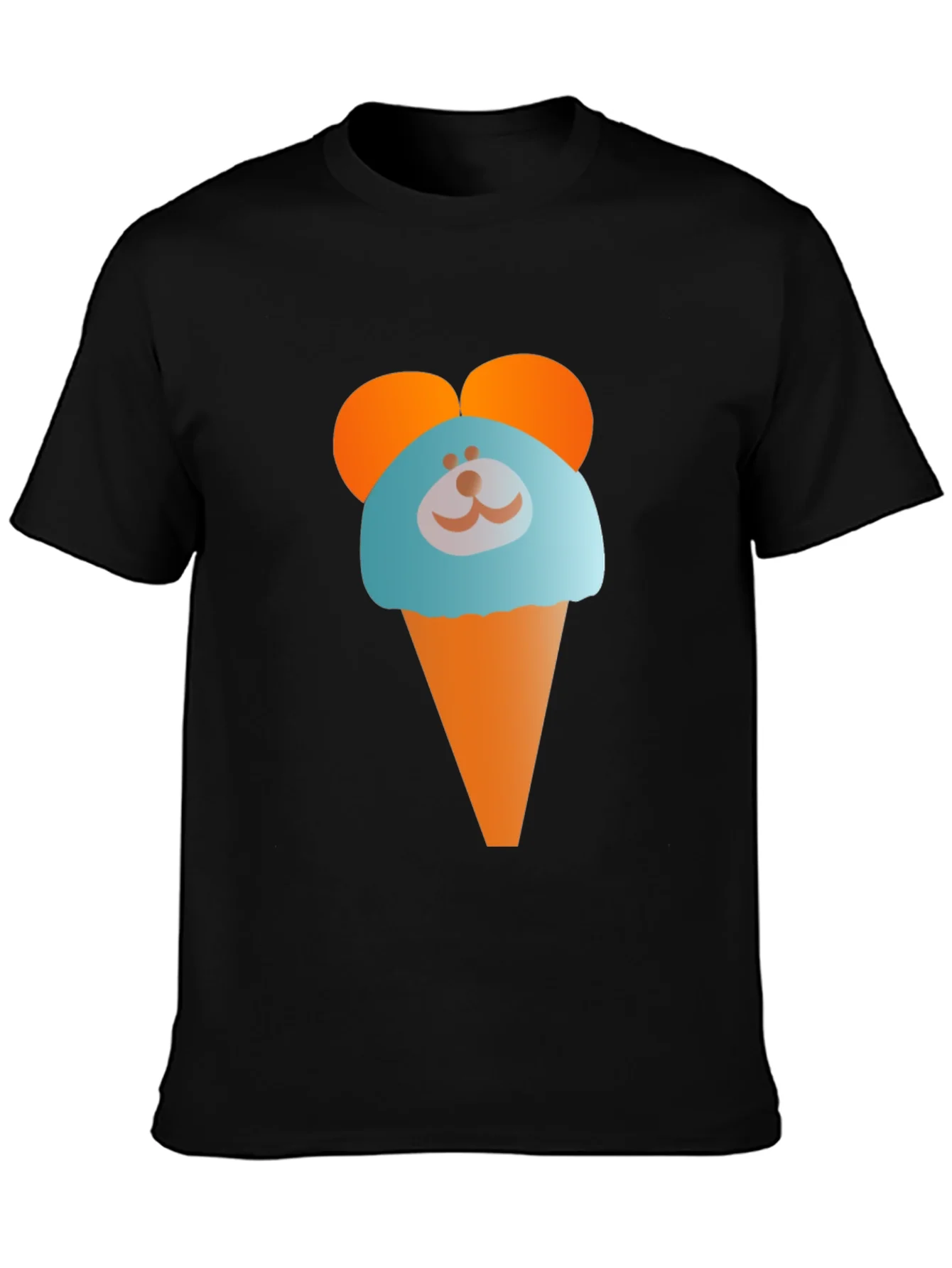 Cute Cartoon Ice Cream Bear Graphic T-Shirt
