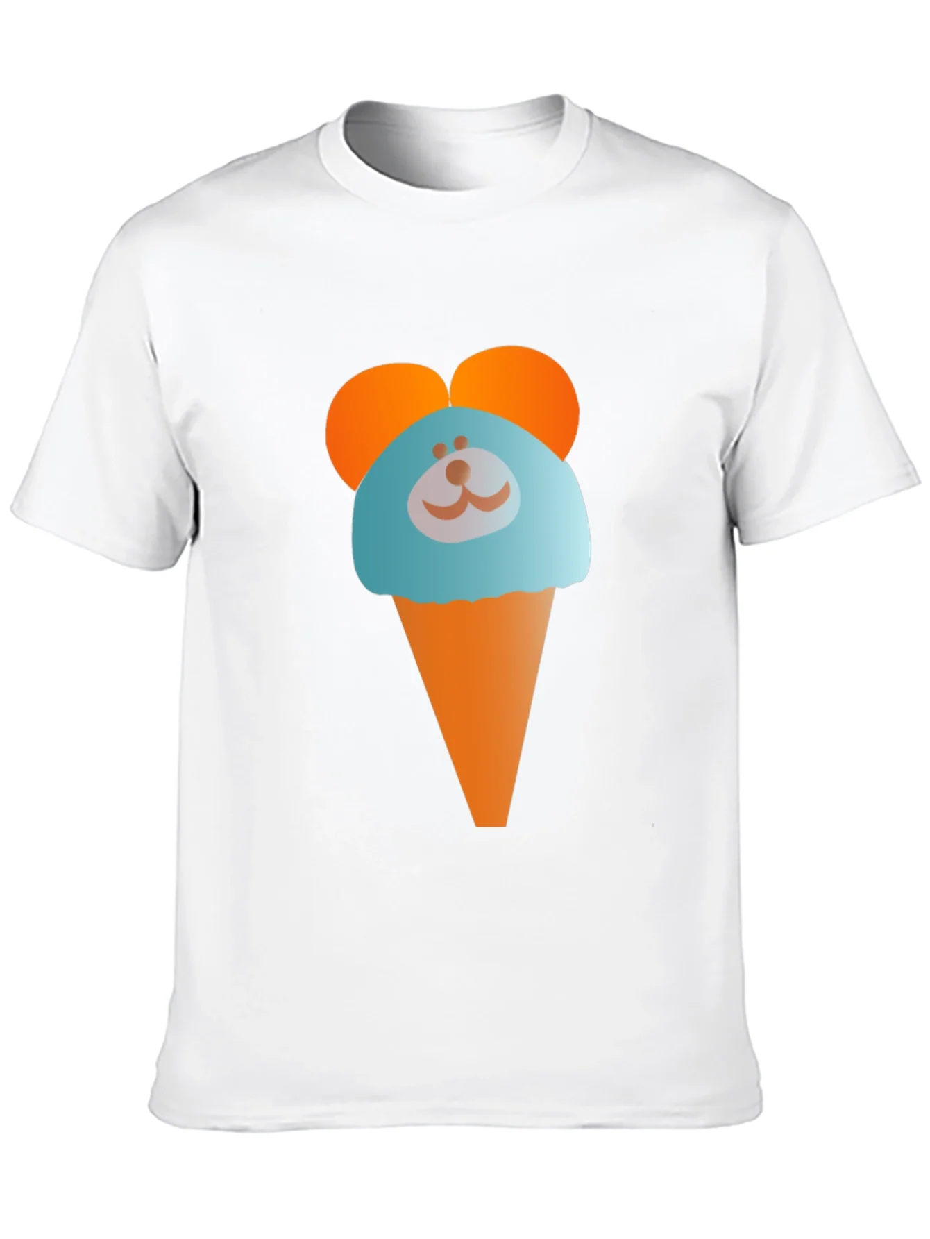 Cute Cartoon Ice Cream Bear Graphic T-Shirt