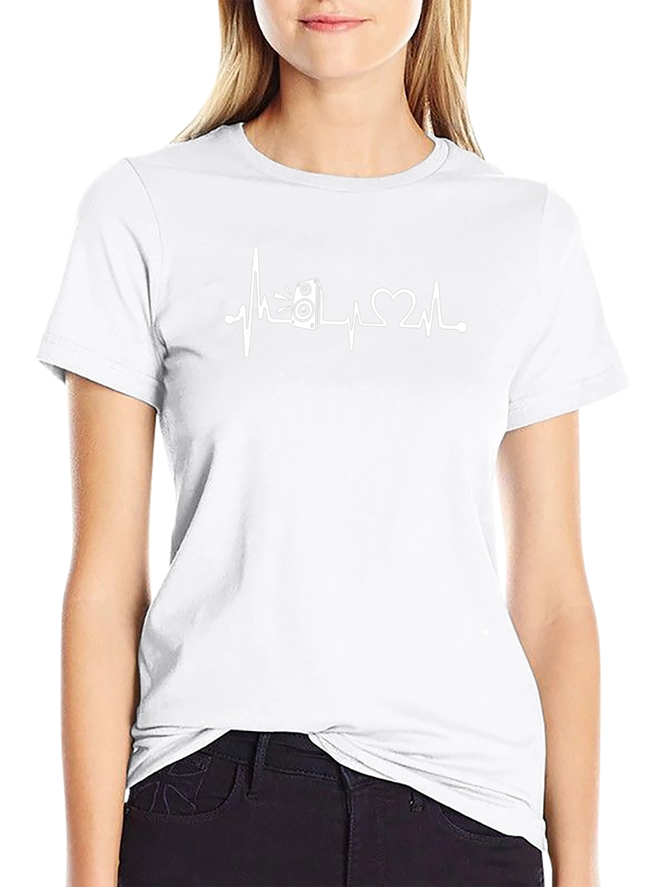 Speaker Heartbeat Graphic T-Shirt