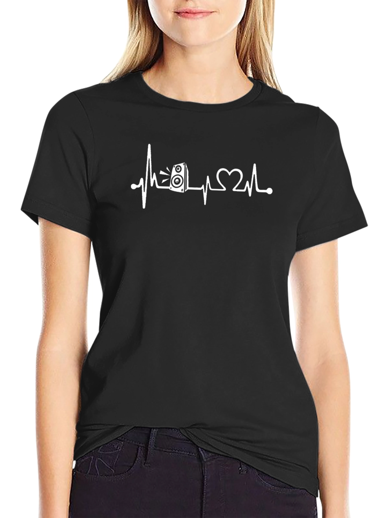 Speaker Heartbeat Graphic T-Shirt