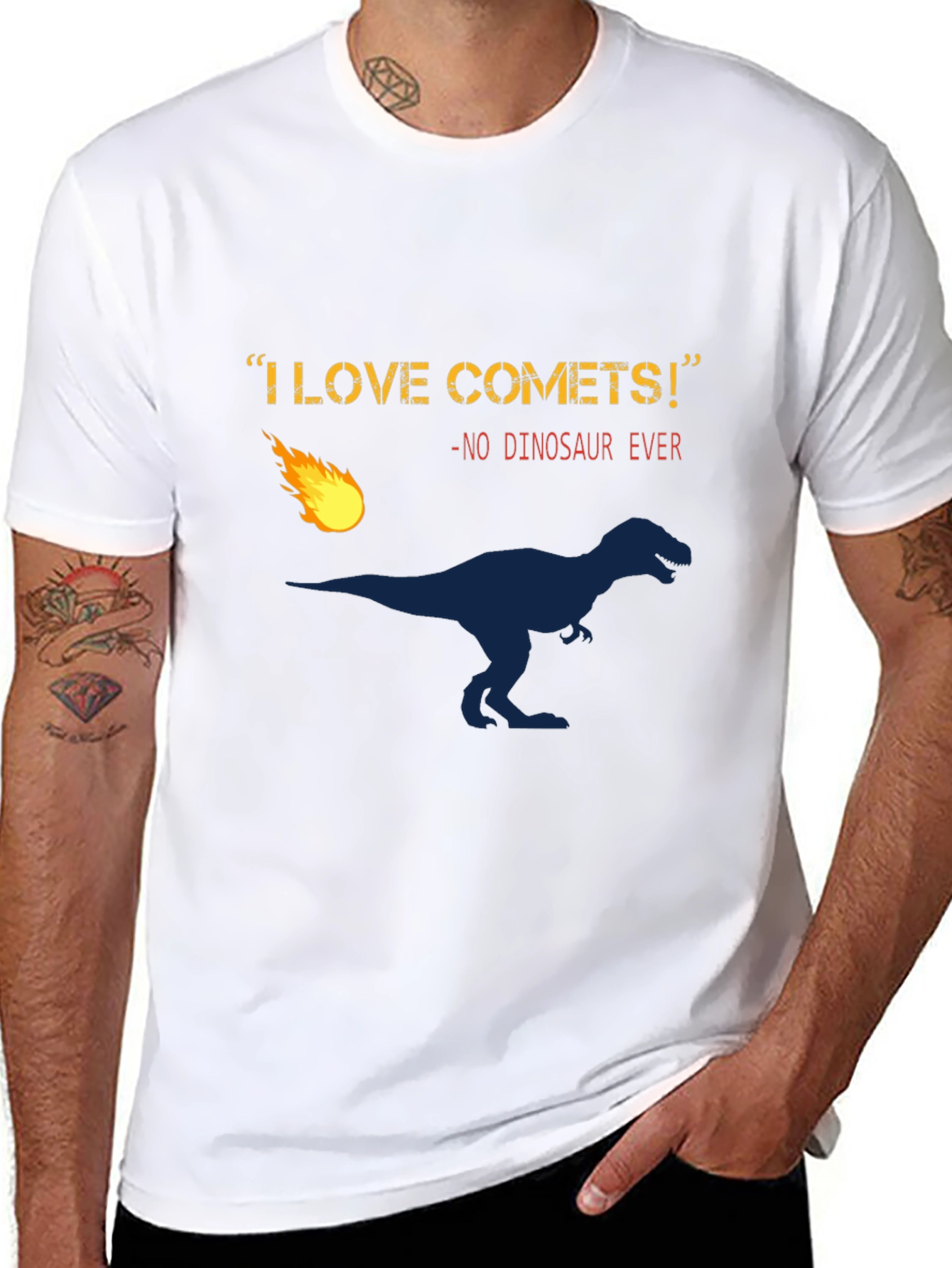 Funny Dinosaur Comet T-Shirt