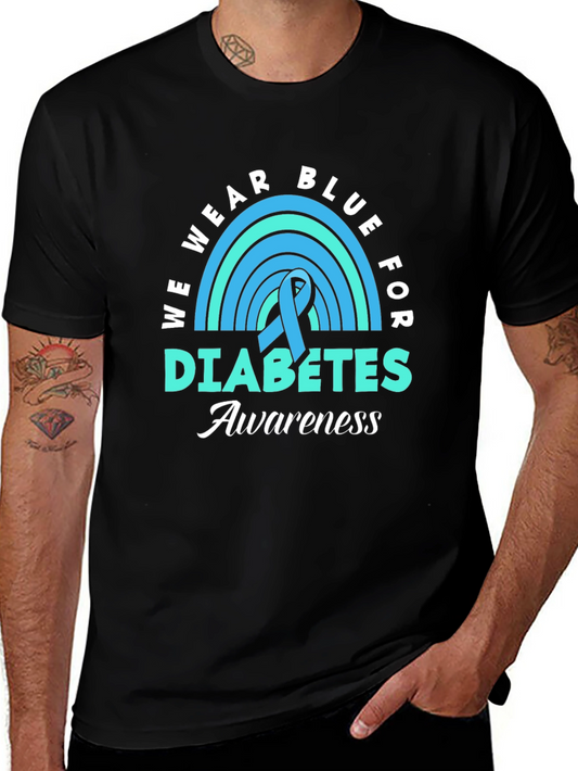 Blue Diabetes Awareness Ribbon T-Shirt