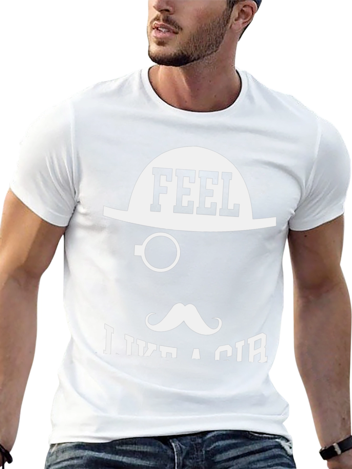 Feel Like a Sir Graphic T-Shirt - Black