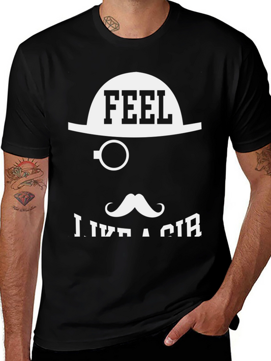 Feel Like a Sir Graphic T-Shirt - Black