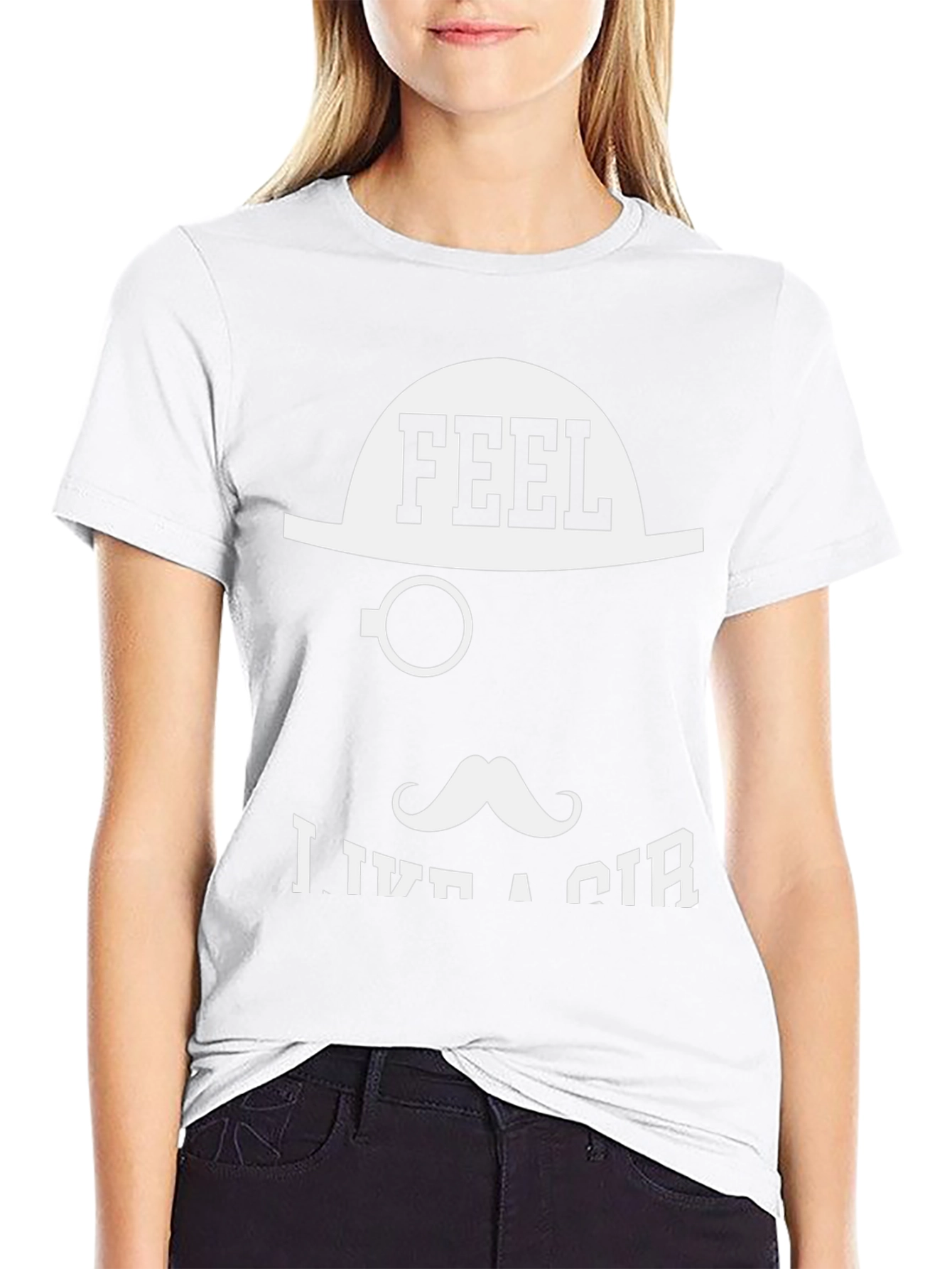 Feel Like a Sir Graphic T-Shirt - Black