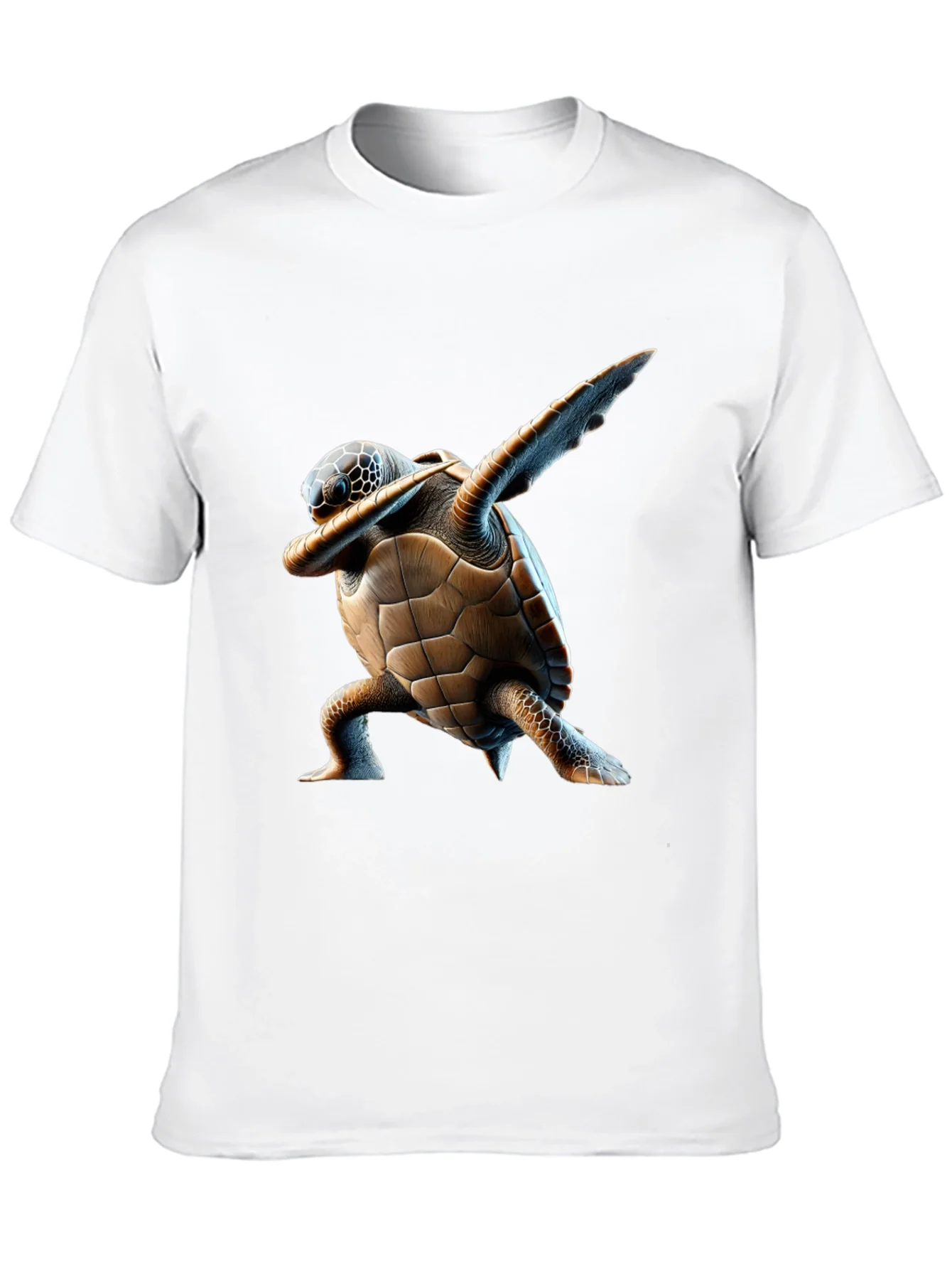 Dabbing Turtle Graphic Tee - Cool Black T-Shirt