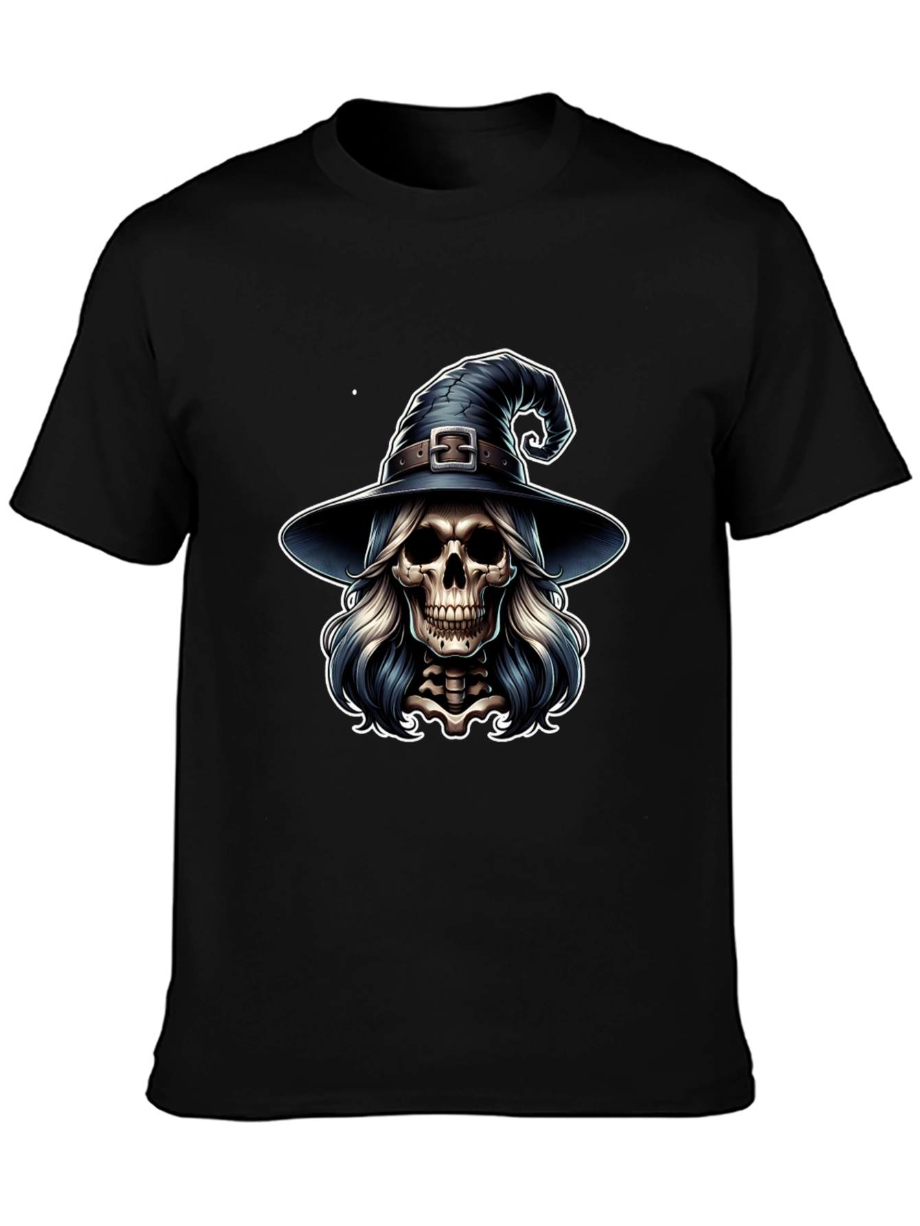 Skull Witch T-Shirt - Black Graphic Tee