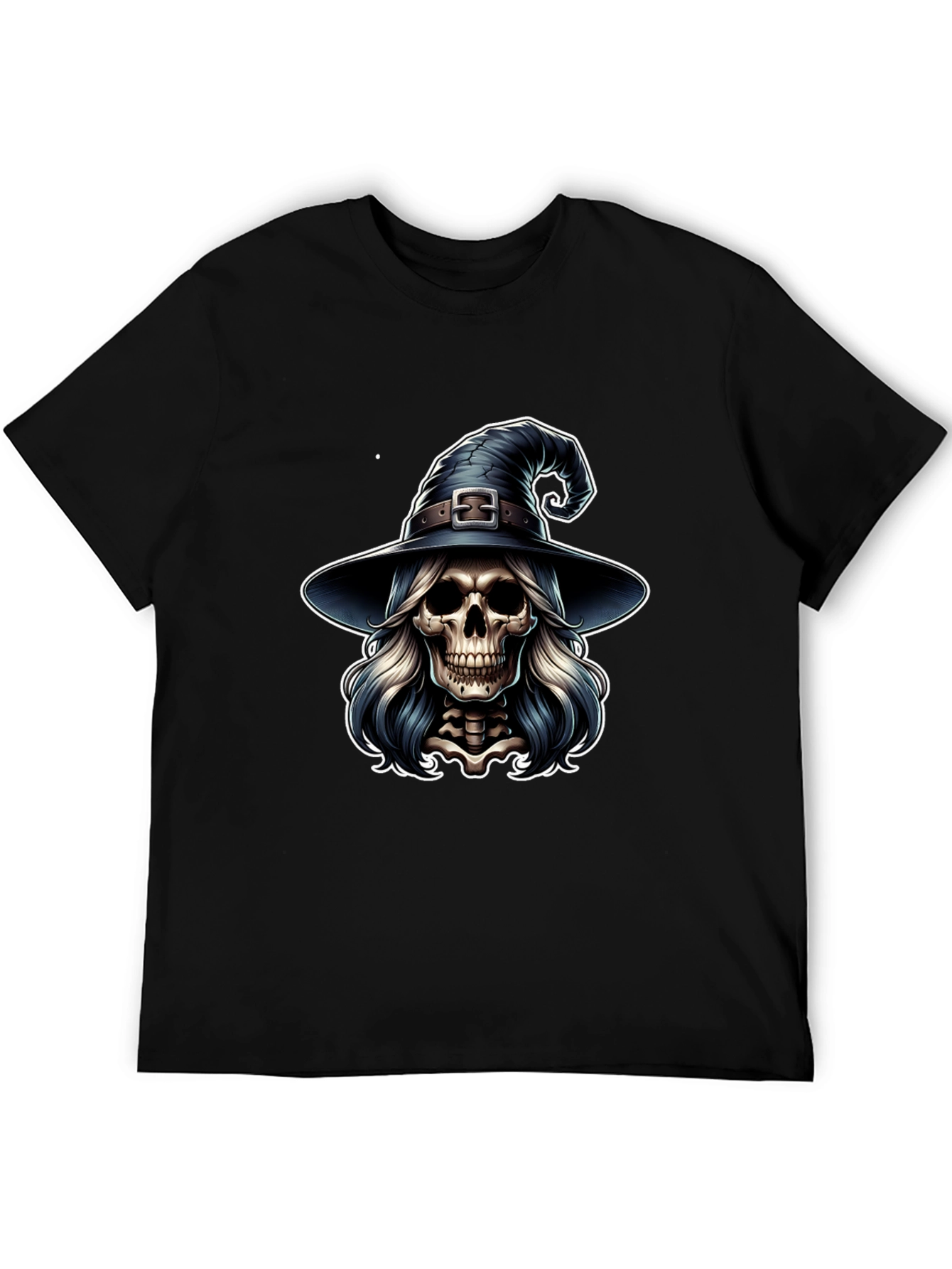Skull Witch T-Shirt - Black Graphic Tee