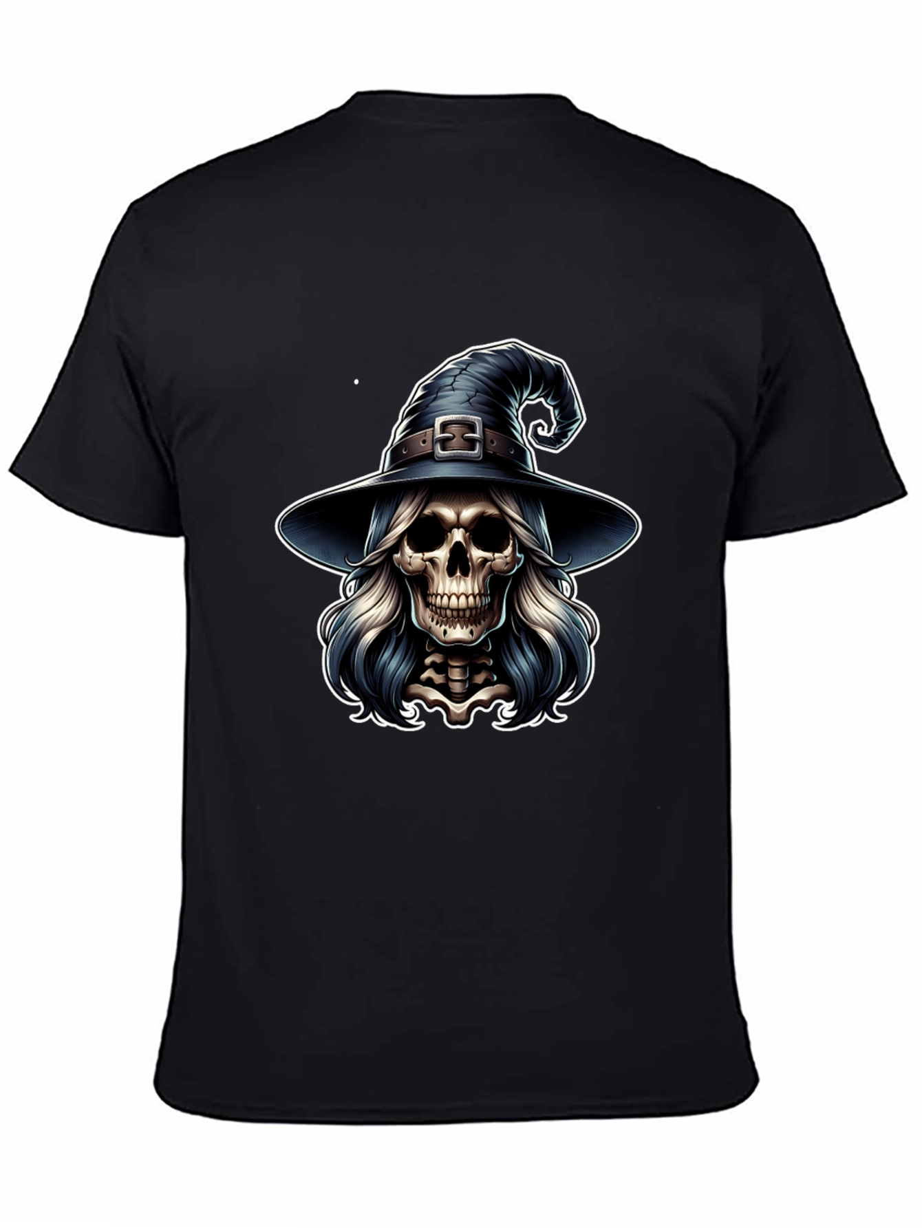 Skull Witch T-Shirt - Black Graphic Tee