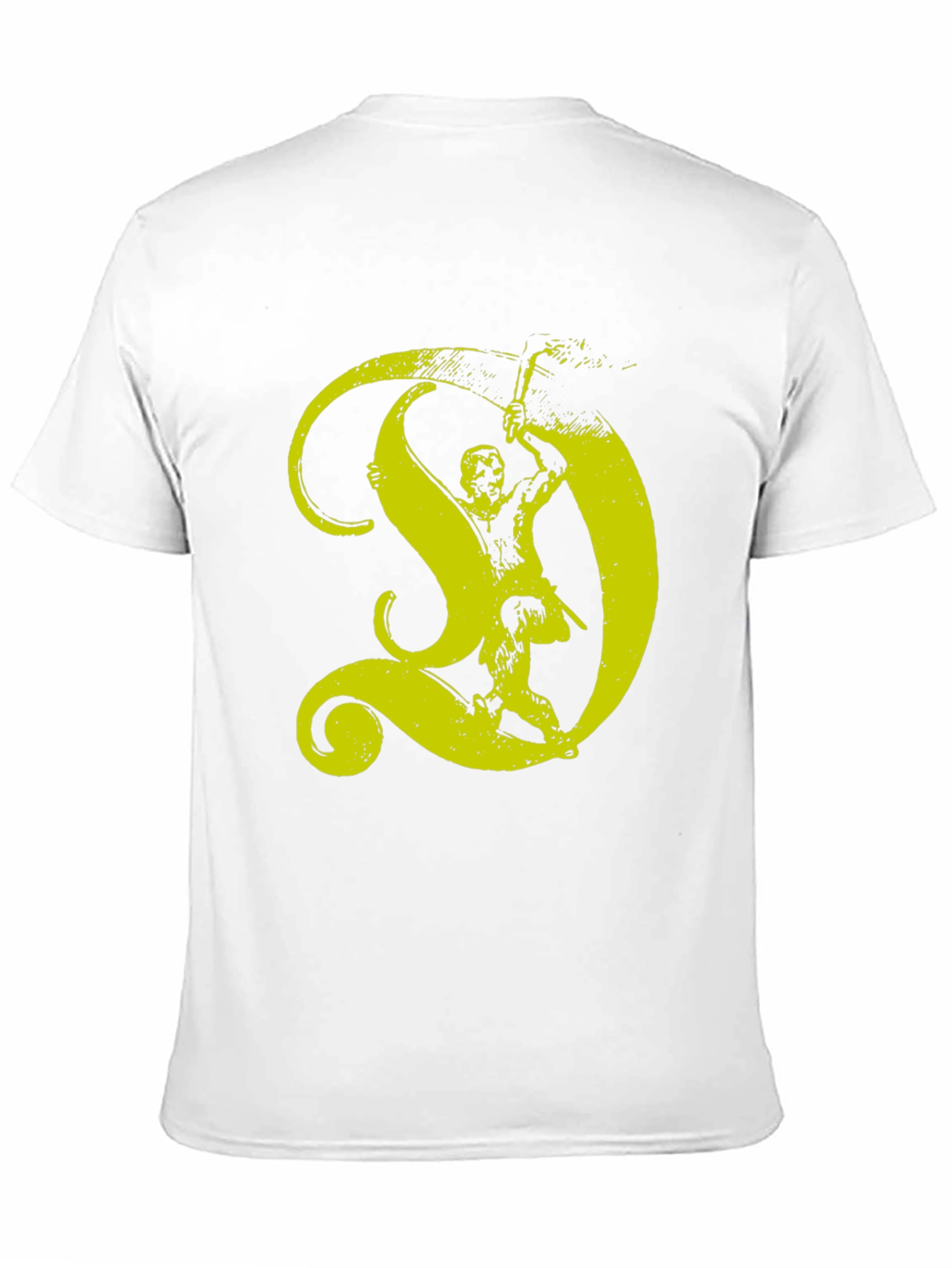 Black T-Shirt with Yellow Monkey Graphic