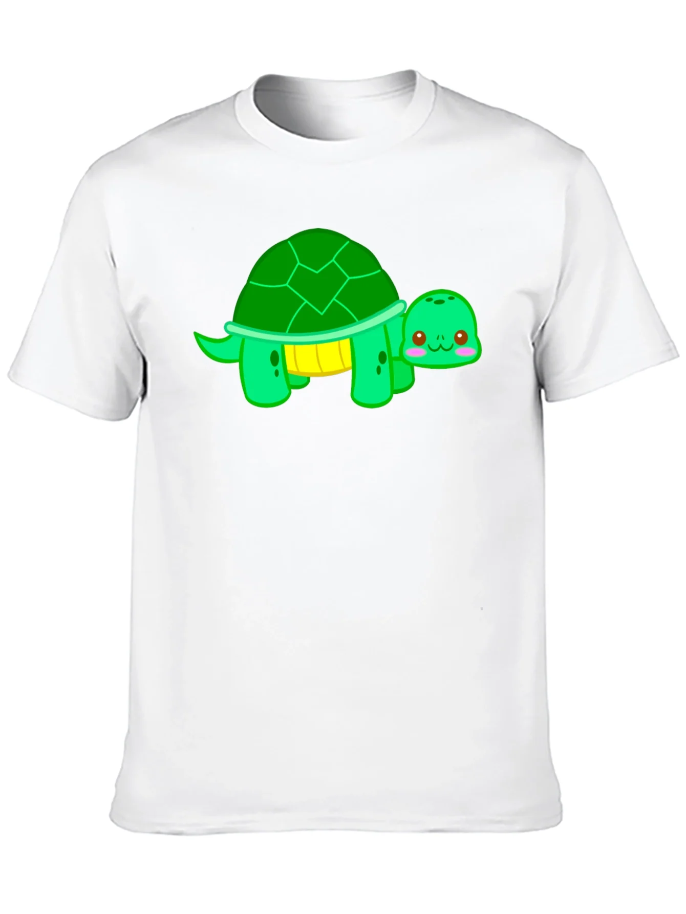 Cute Turtle Graphic T-Shirt - Black