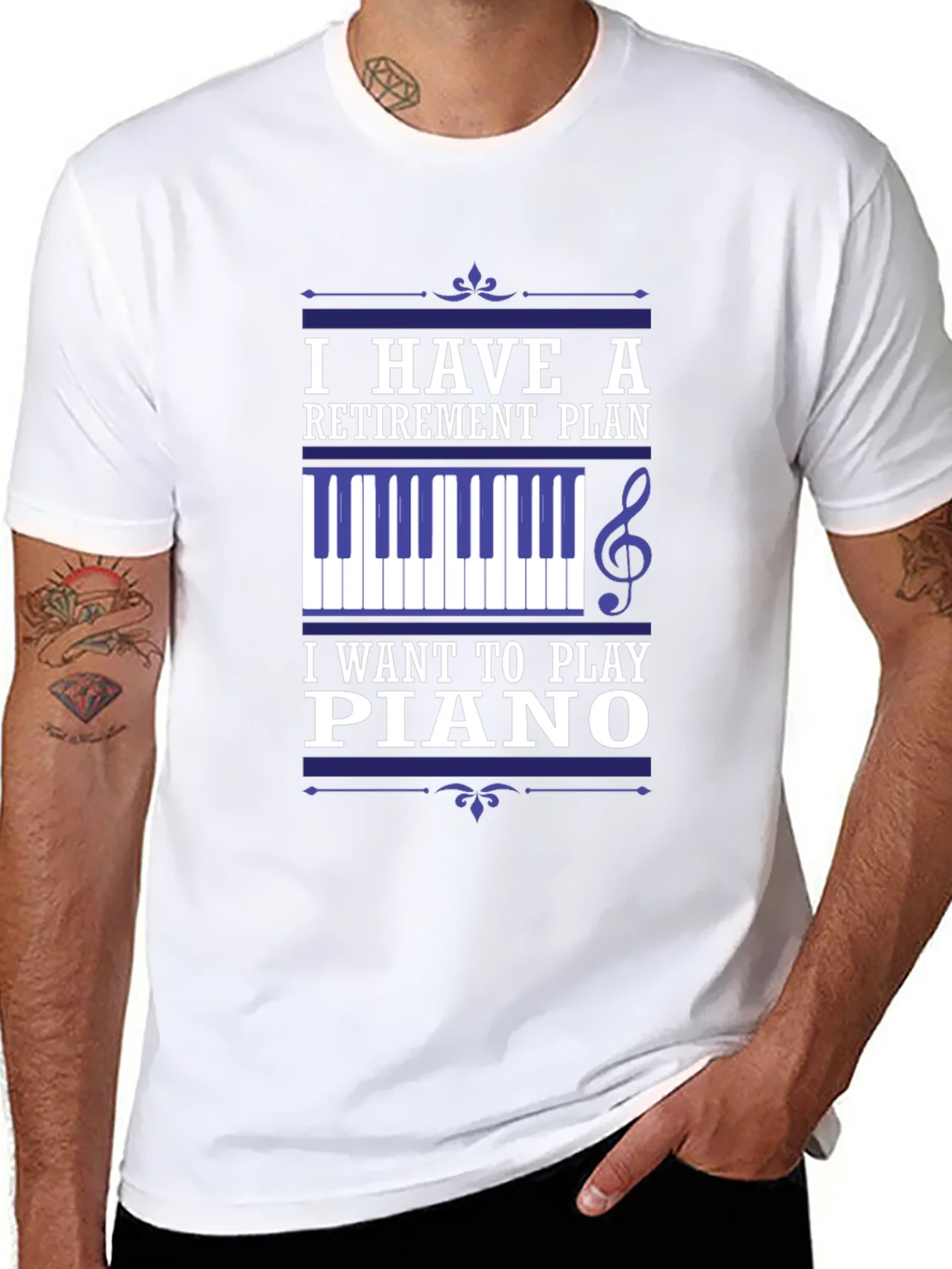 Retirement Plan Piano T-Shirt - Musician Gift