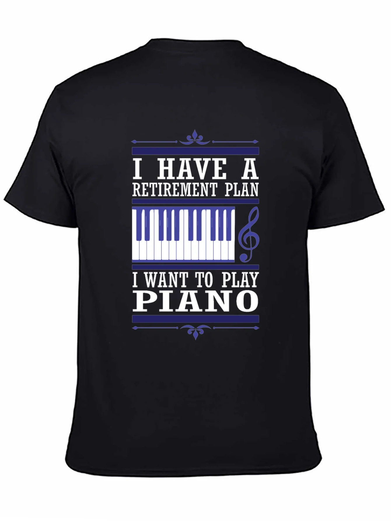 Retirement Plan Piano T-Shirt - Musician Gift