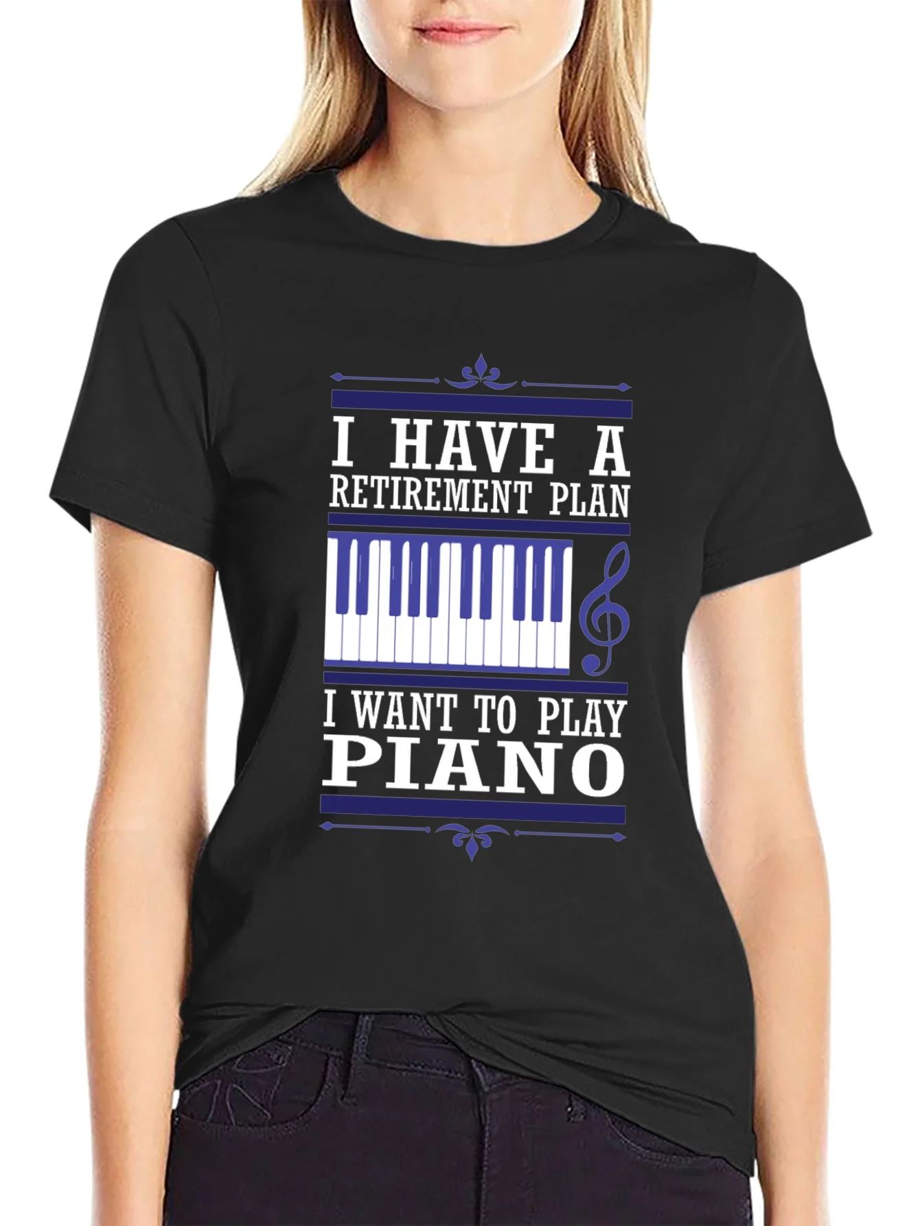 Retirement Plan Piano T-Shirt - Musician Gift