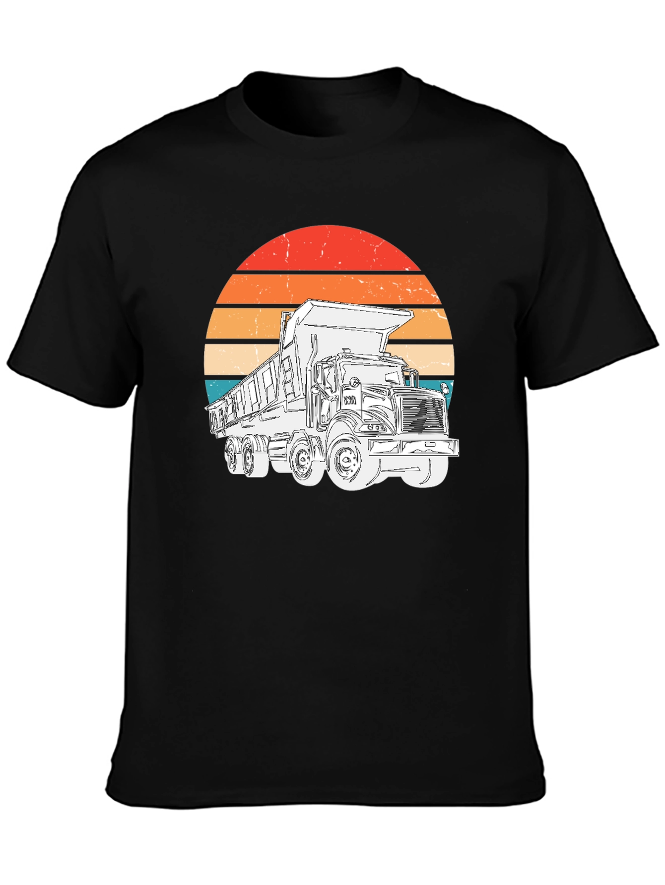 Retro Dump Truck Graphic T-Shirt