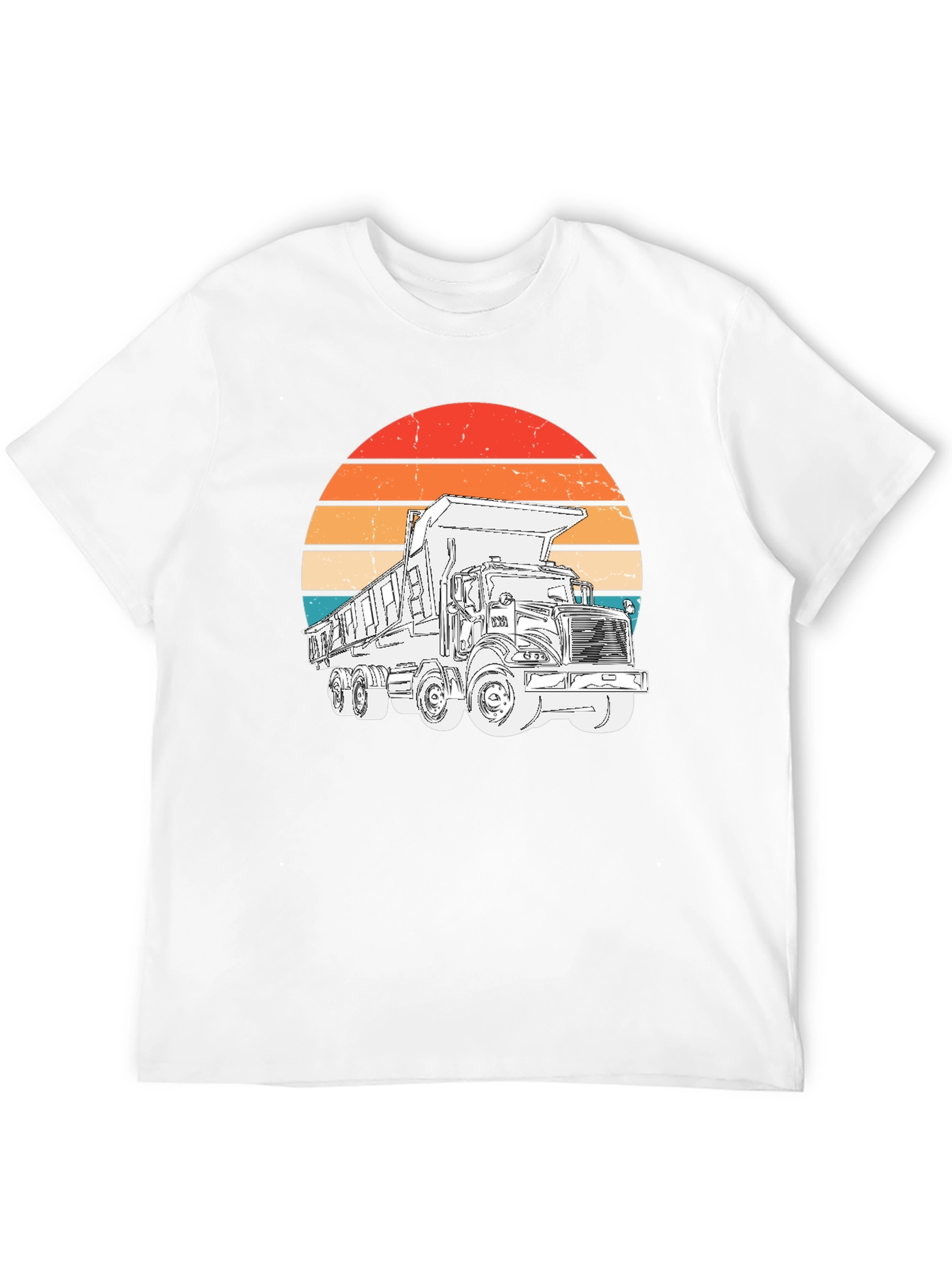 Retro Dump Truck Graphic T-Shirt