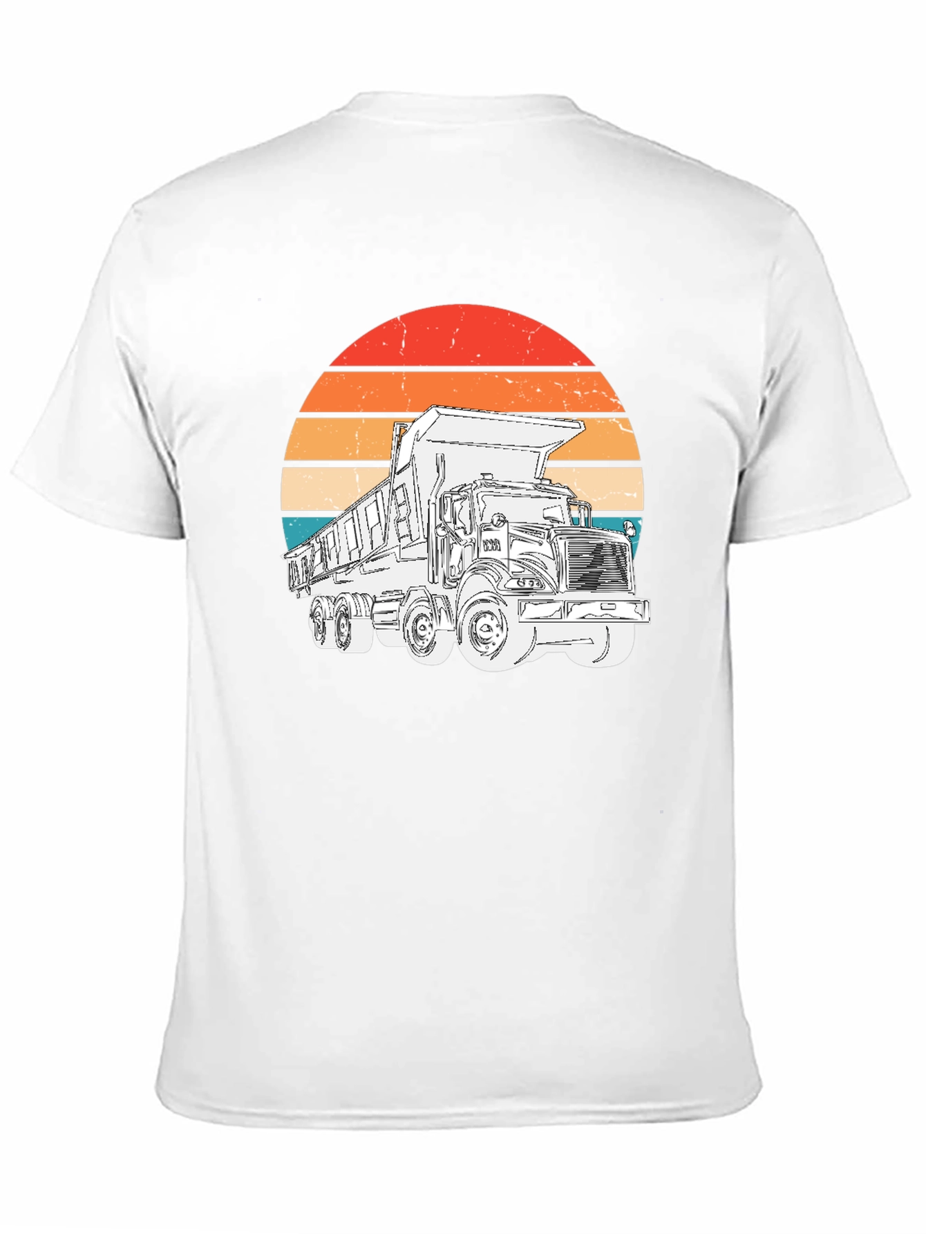 Retro Dump Truck Graphic T-Shirt