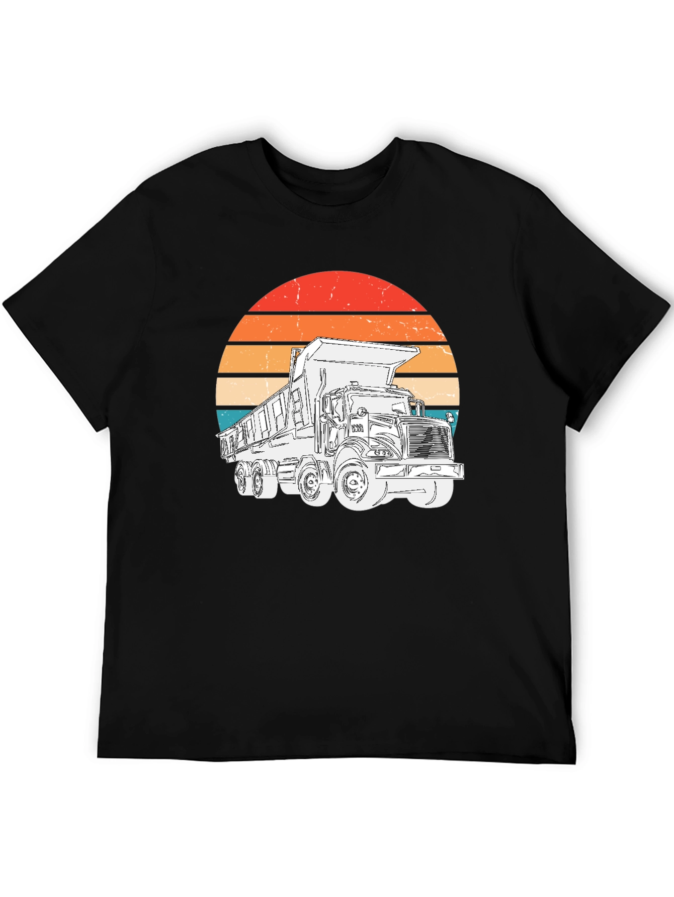 Retro Dump Truck Graphic T-Shirt