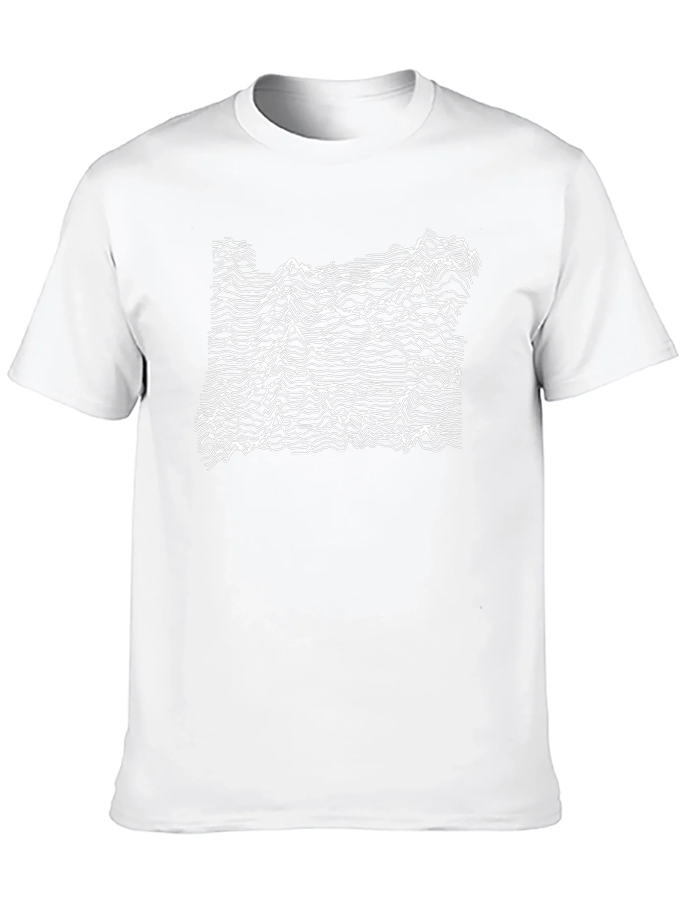 Oregon Topographic T-Shirt - Black Graphic Tee