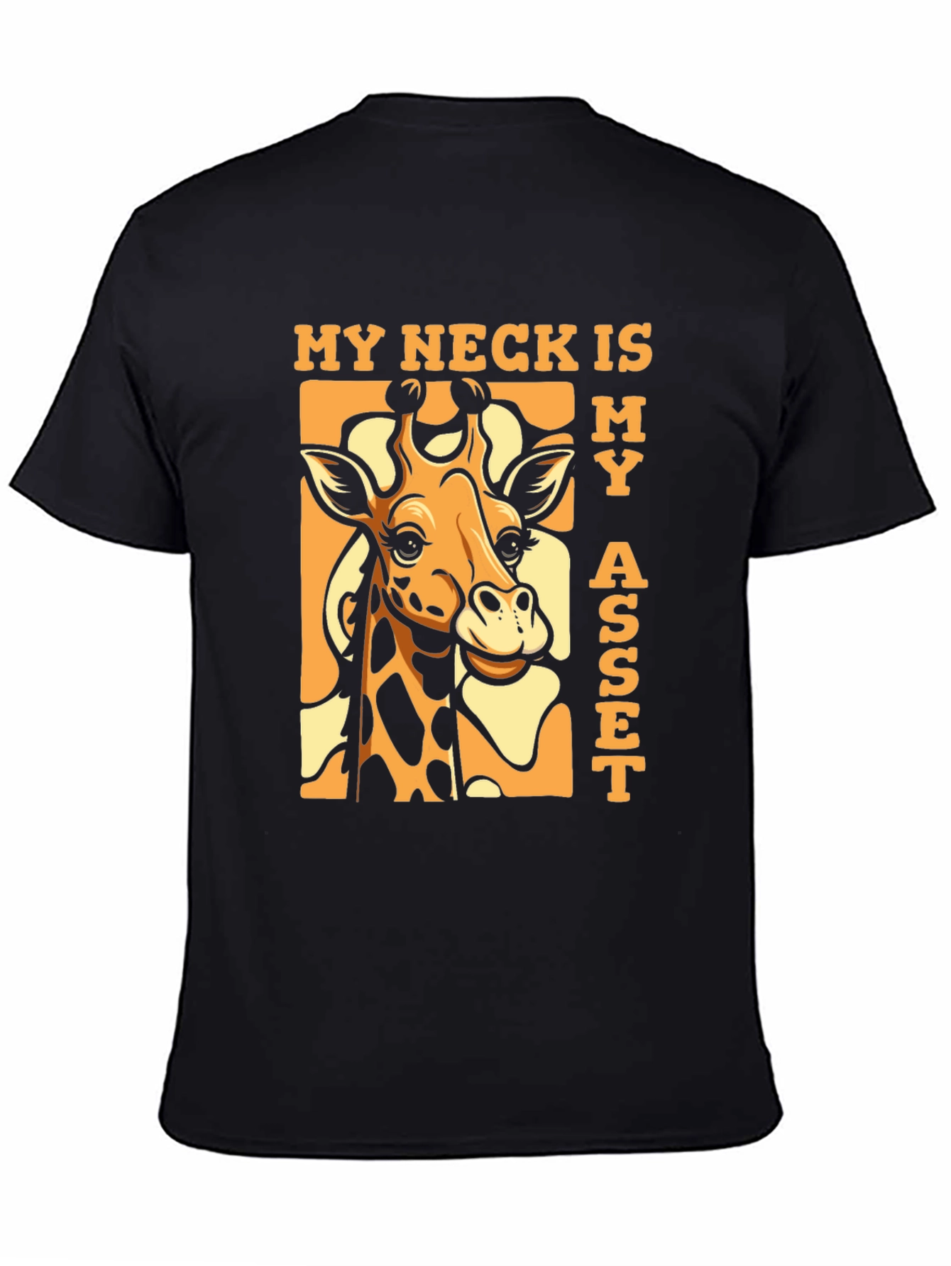 Funny Giraffe My Neck Is My Asset T-Shirt