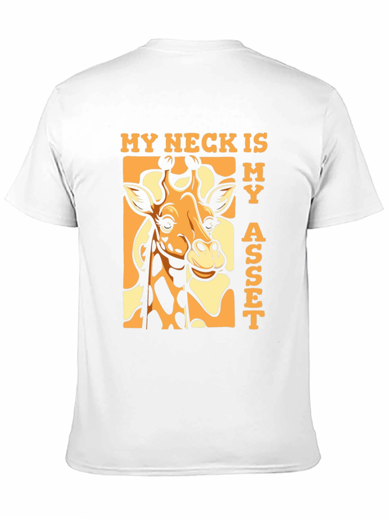 Funny Giraffe My Neck Is My Asset T-Shirt