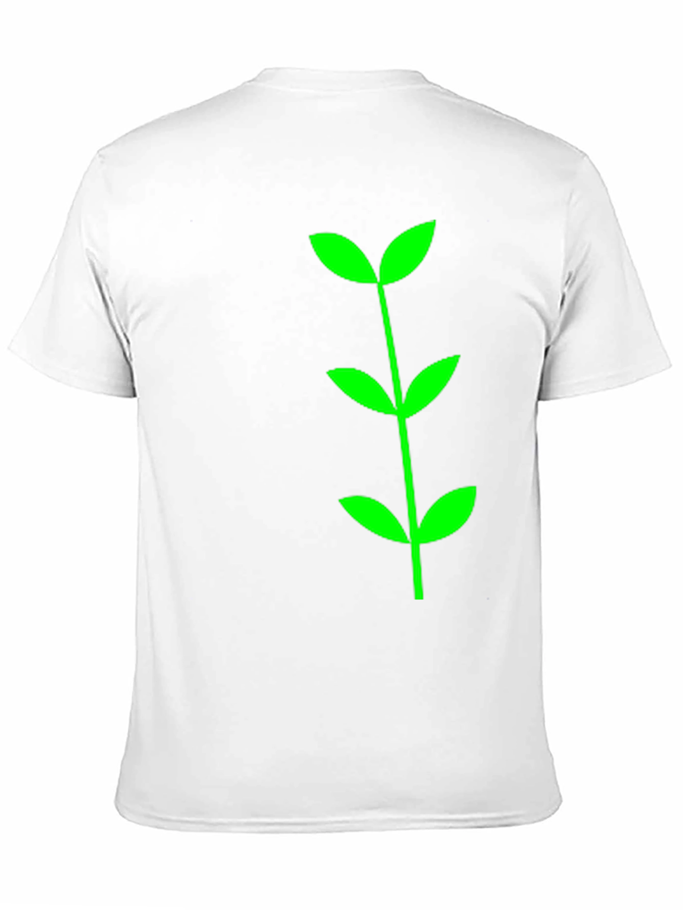 Green Sprout Graphic Tee - Black Cotton Comfort