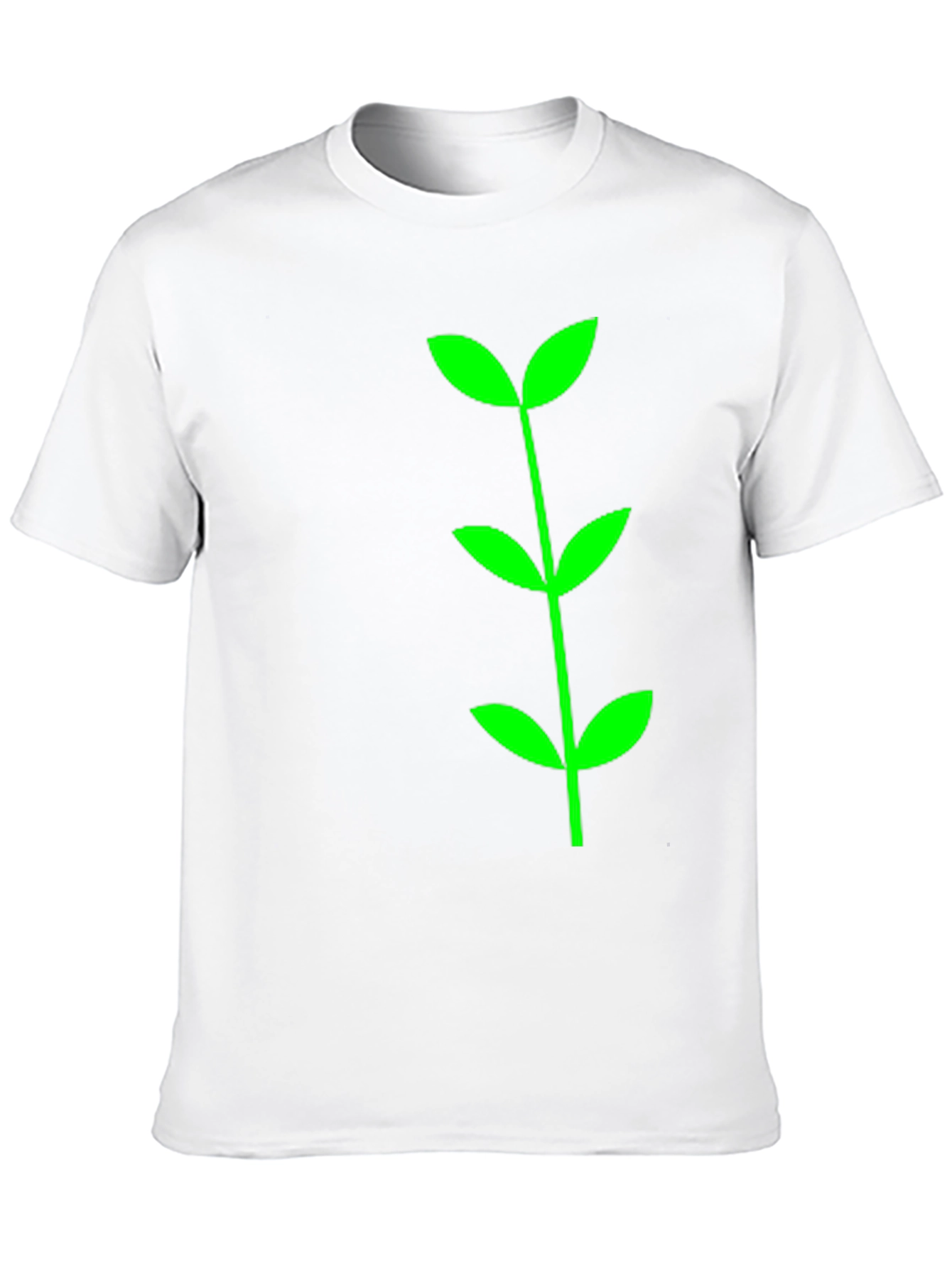 Green Sprout Graphic Tee - Black Cotton Comfort