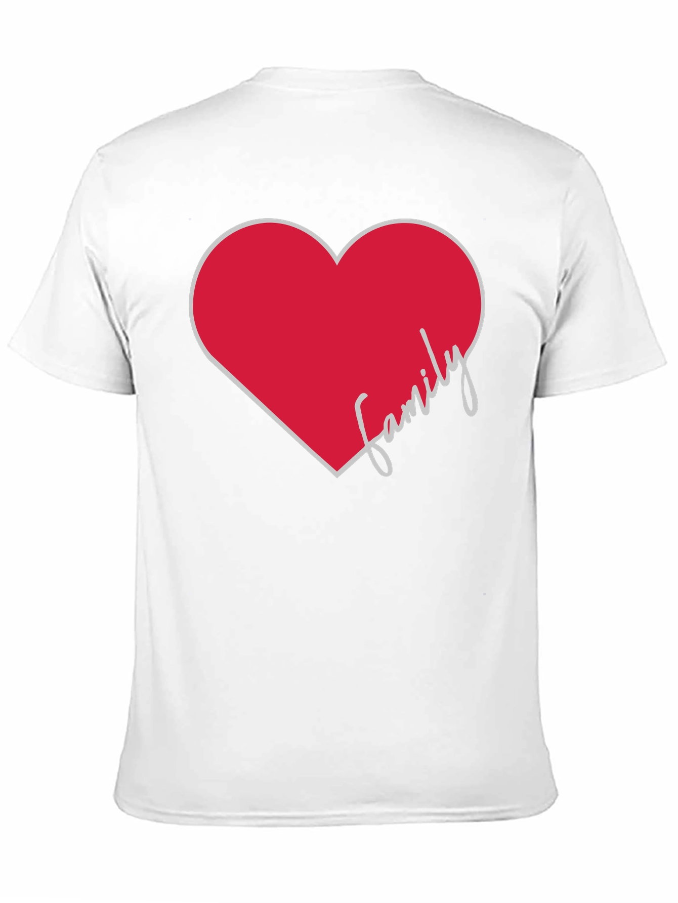 Family Heart Graphic Tee - Stylish Comfort