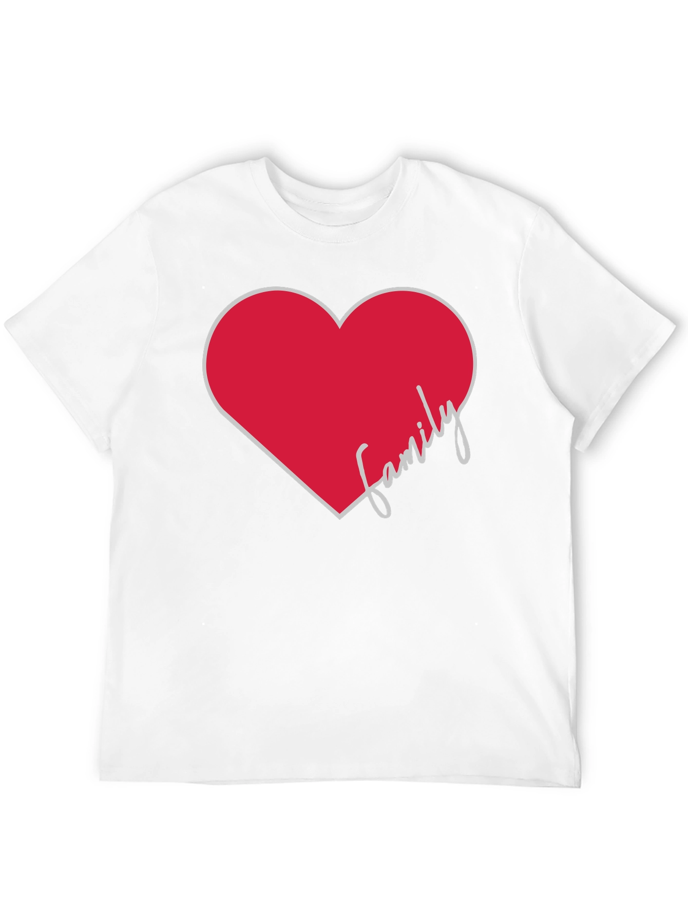 Family Heart Graphic Tee - Stylish Comfort