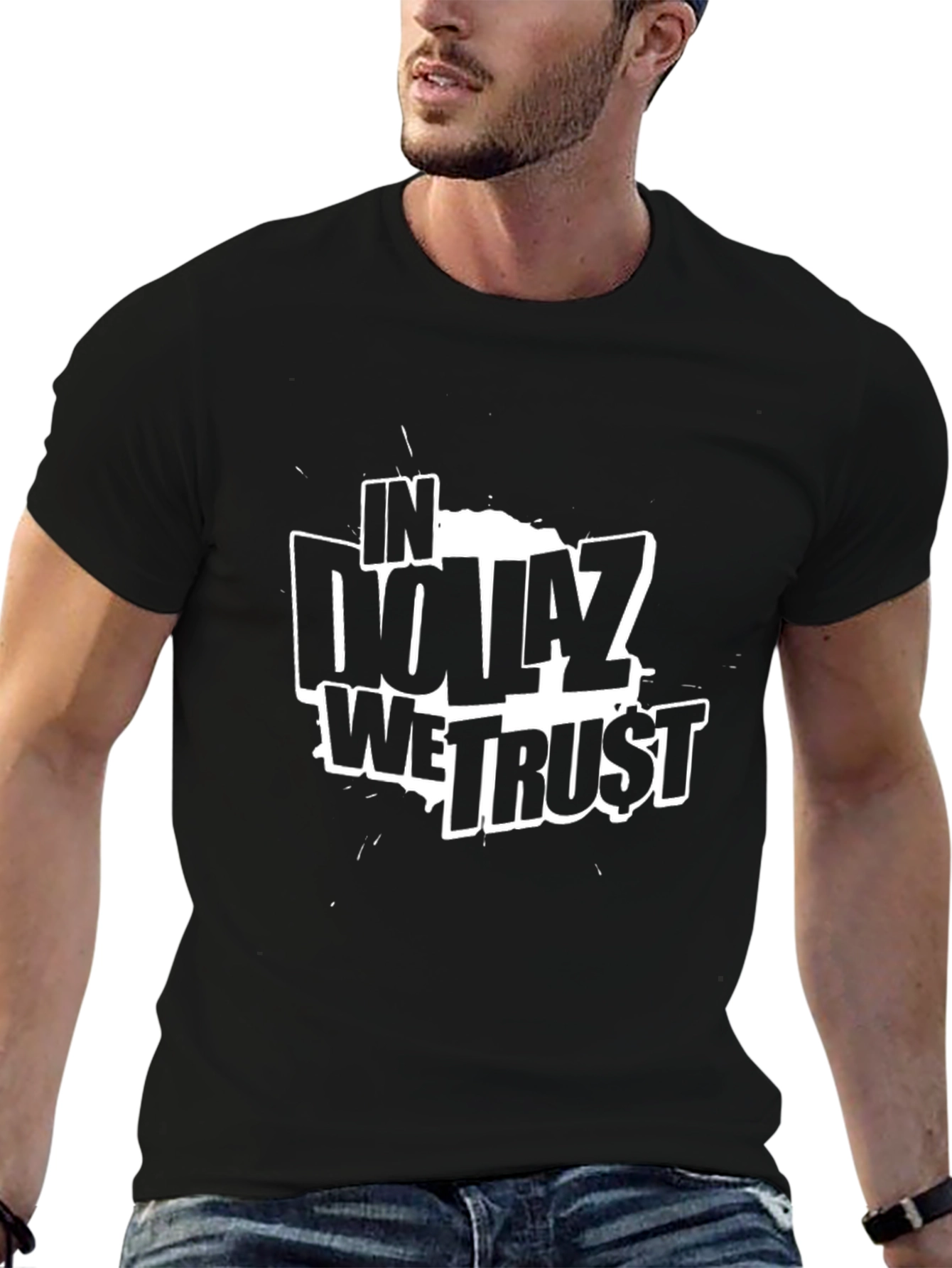 In Dollaz We Trust Graphic Tee - Black