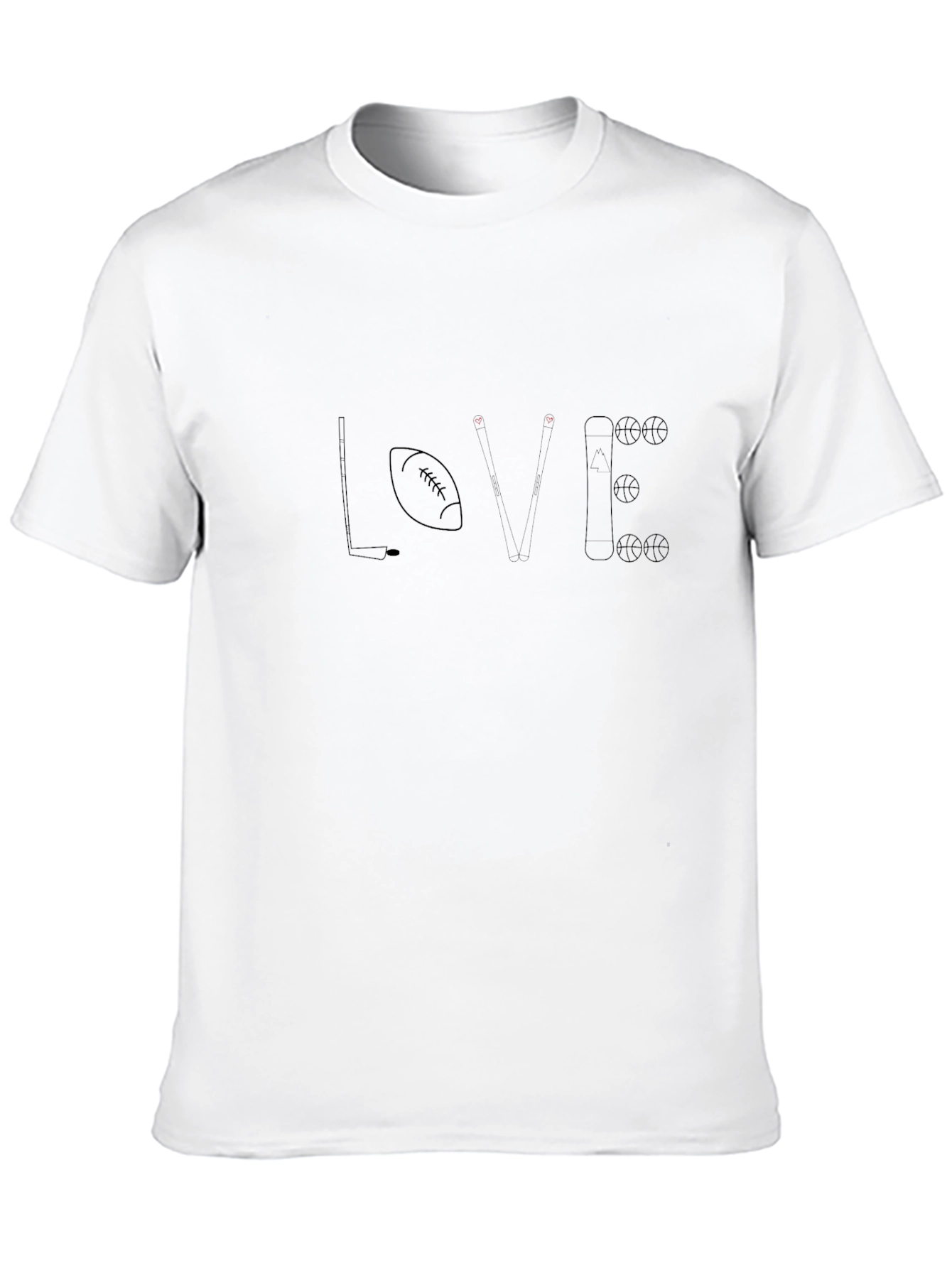 Love Sports T-Shirt Hobby Tee Gift Idea