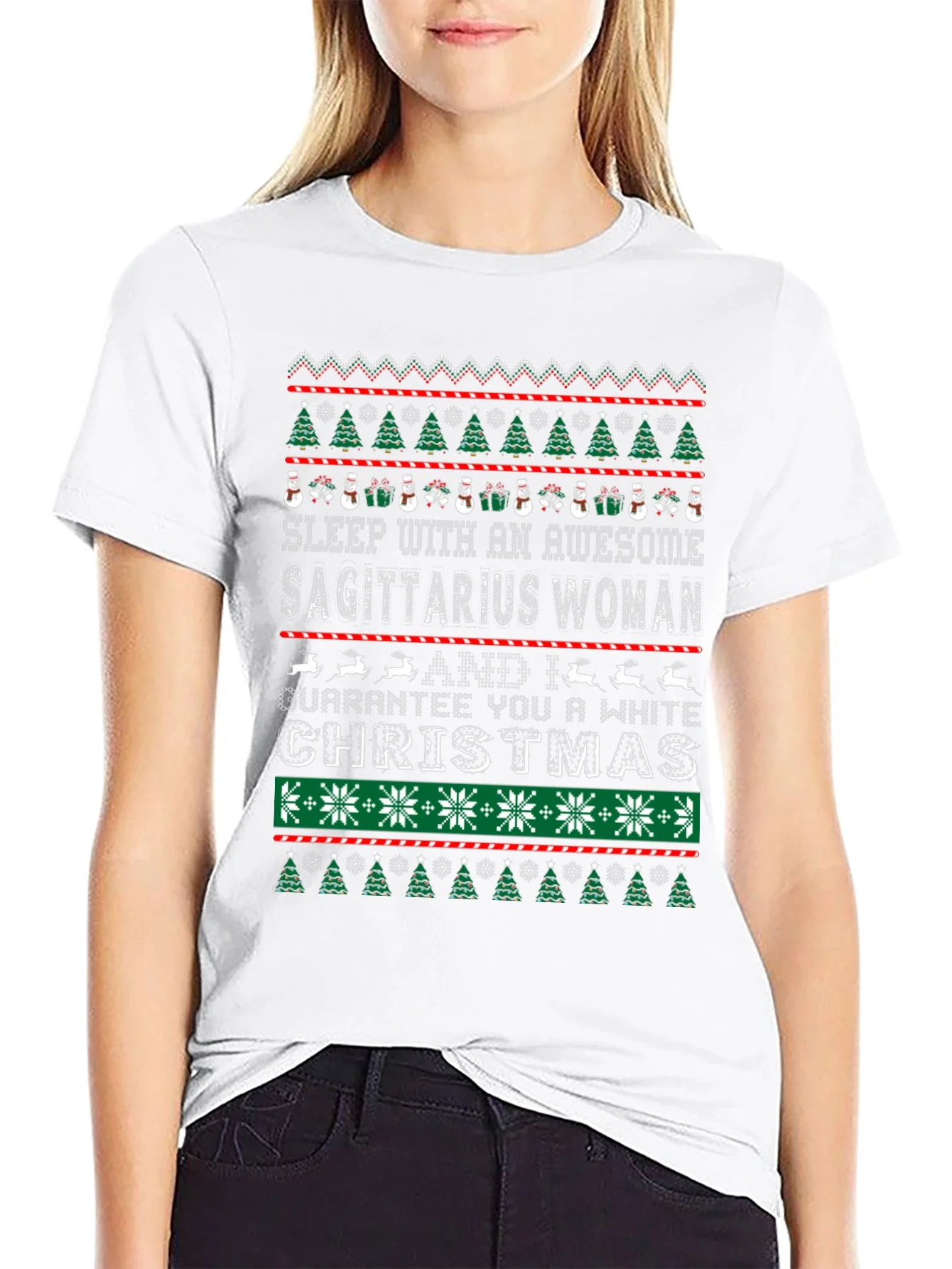 Sagittarius Woman Ugly Christmas Sweater T-Shirt
