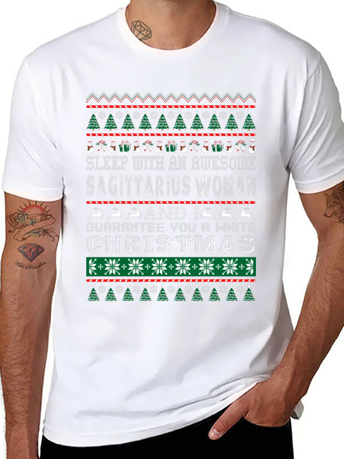 Sagittarius Woman Ugly Christmas Sweater T-Shirt