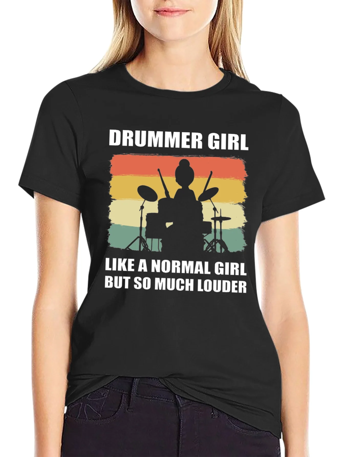 Drummer Girl T-Shirt - So Much Louder