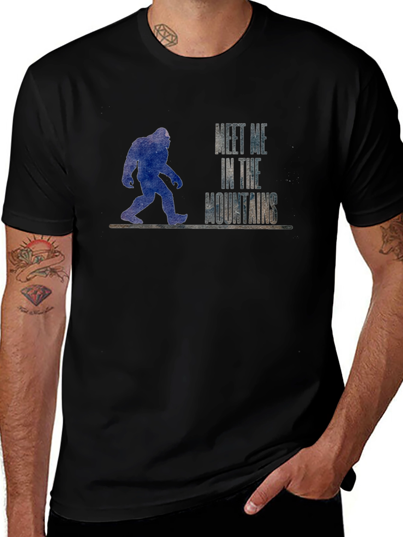 Meet Me In The Mountains Bigfoot T-Shirt