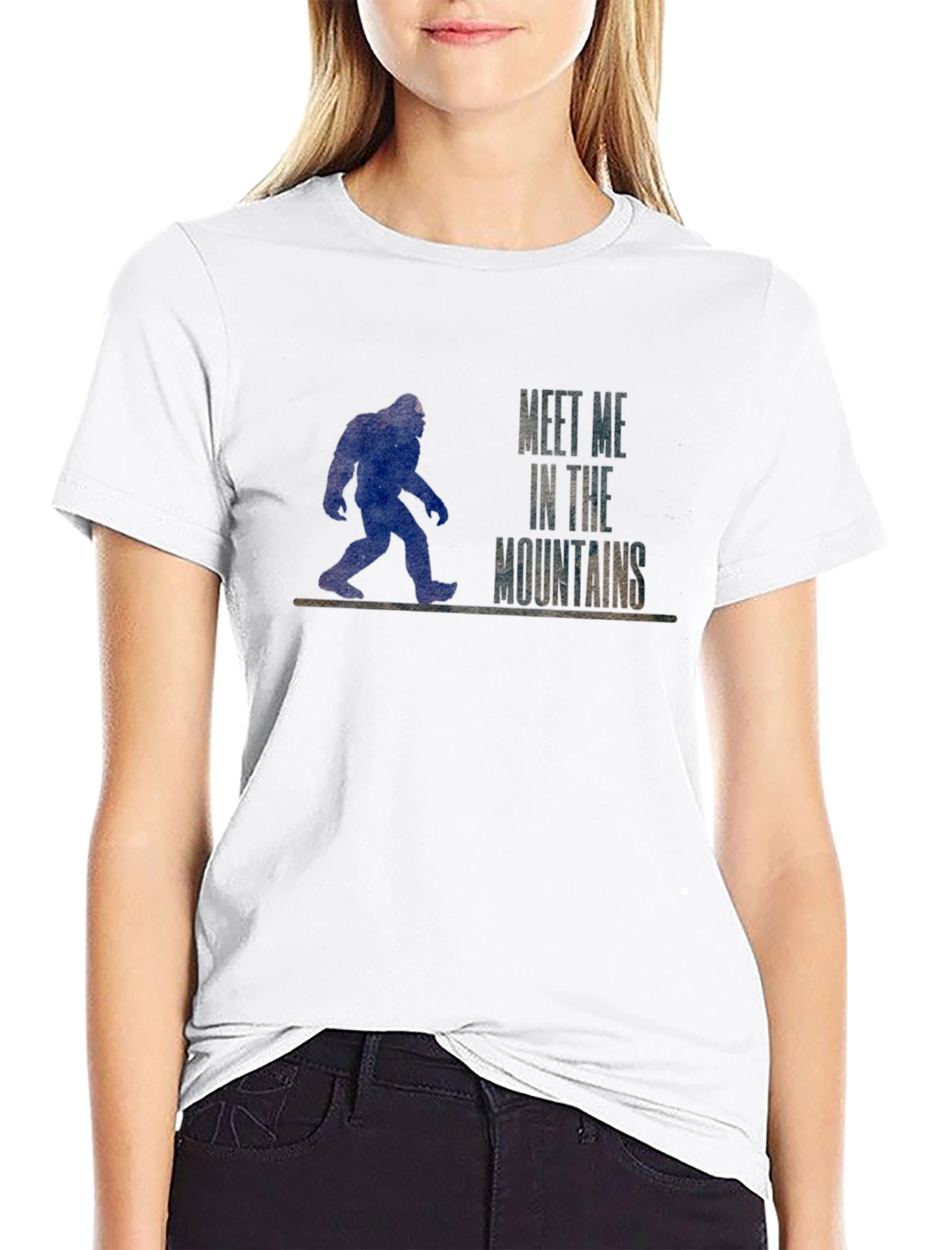 Meet Me In The Mountains Bigfoot T-Shirt