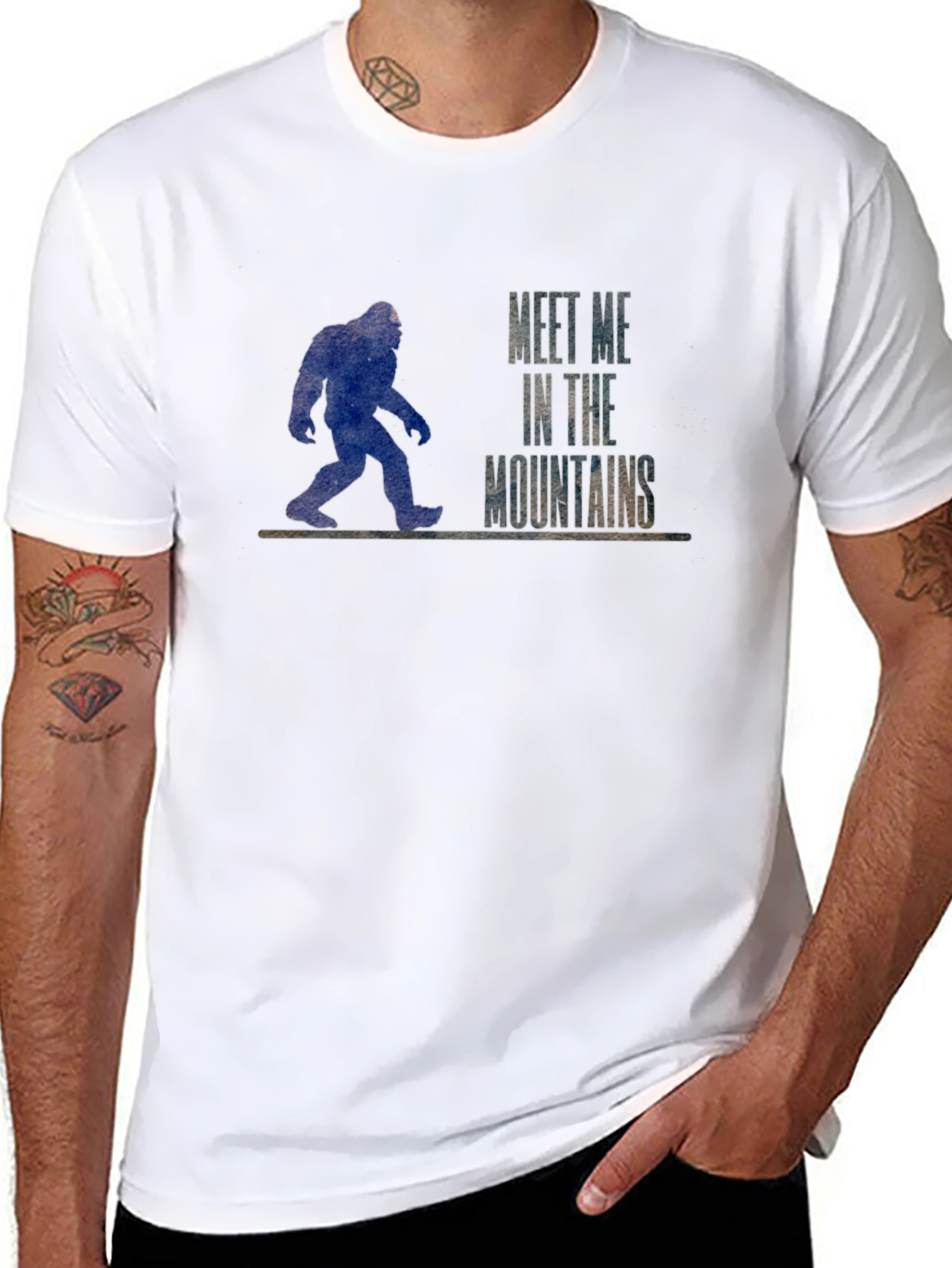 Meet Me In The Mountains Bigfoot T-Shirt