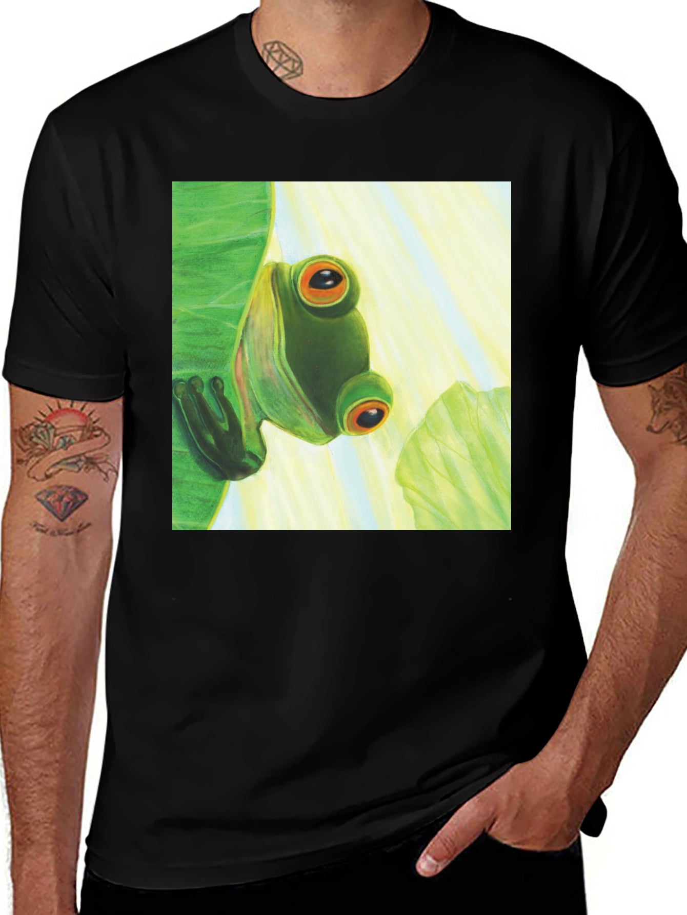 Frog Graphic Tee - Cool Amphibian Design