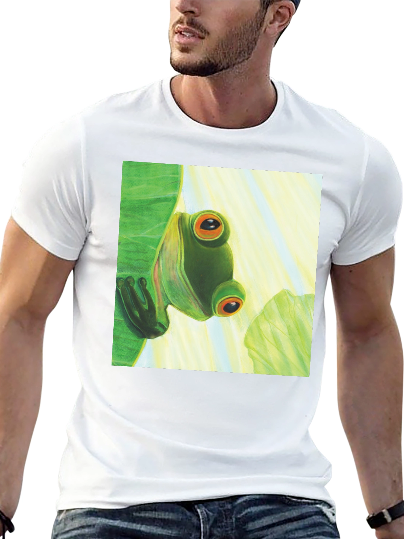 Frog Graphic Tee - Cool Amphibian Design