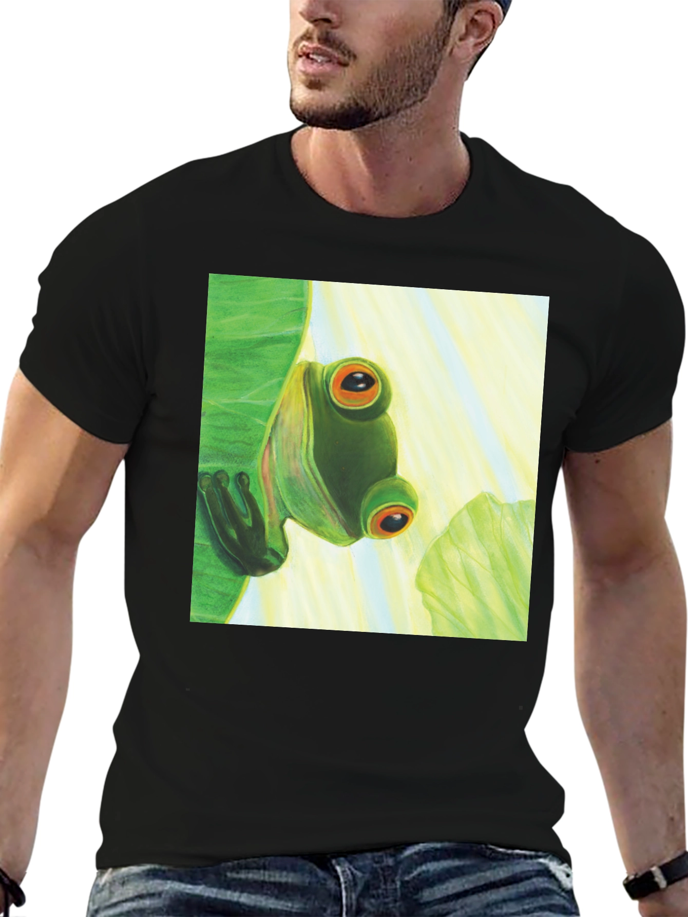 Frog Graphic Tee - Cool Amphibian Design