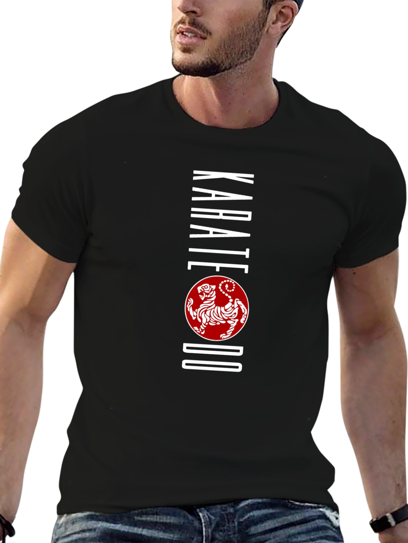 Karate Do Tiger Graphic Tee - Black